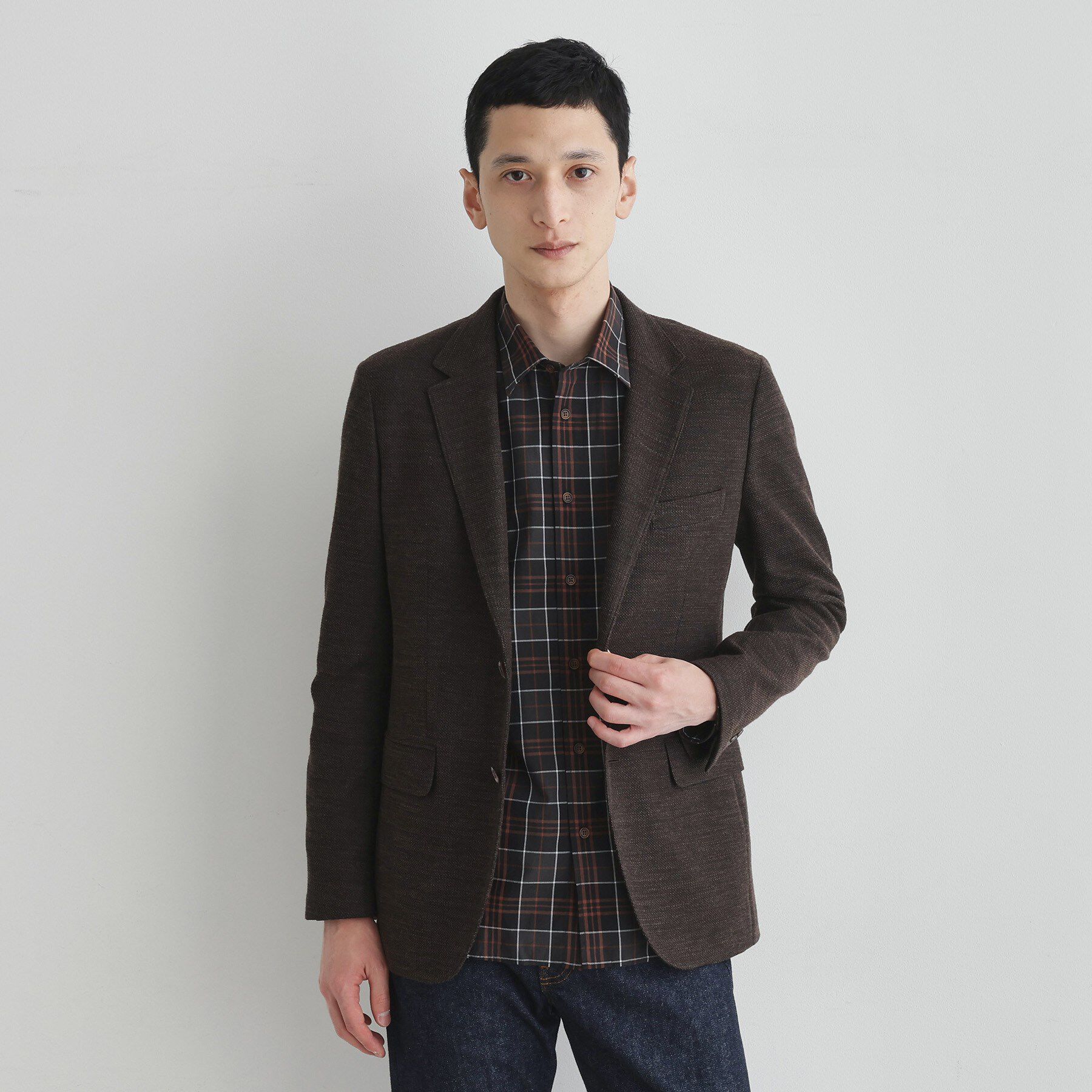 TAKEO KIKUCHI「【LIMITED】ダークチェック長袖シャツ」|シャツ・ブラウス|