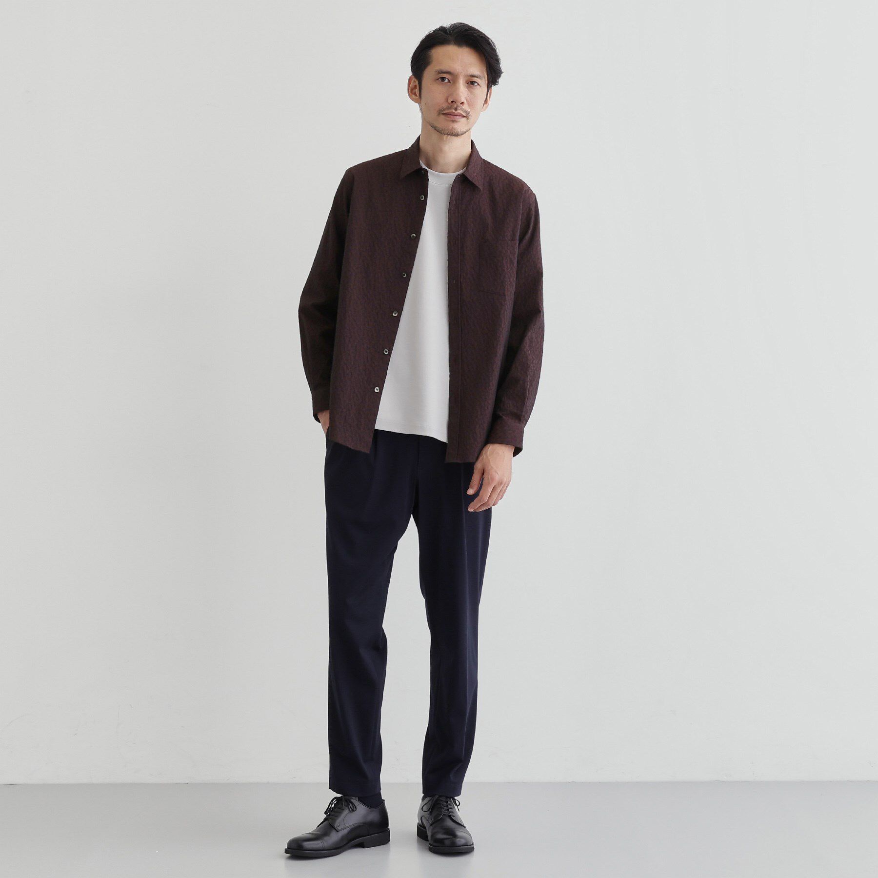 TAKEO KIKUCHI「【Made in JAPAN】播州織 ドビー千鳥シャツ」|シャツ・ブラウス|