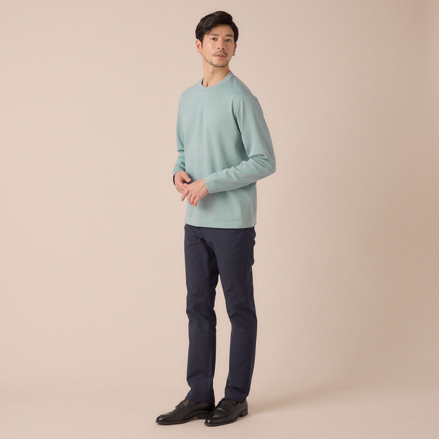 TAKEO KIKUCHI「【尾州ファブリック】ジャガードカットソー」|Tシャツ・カットソー|