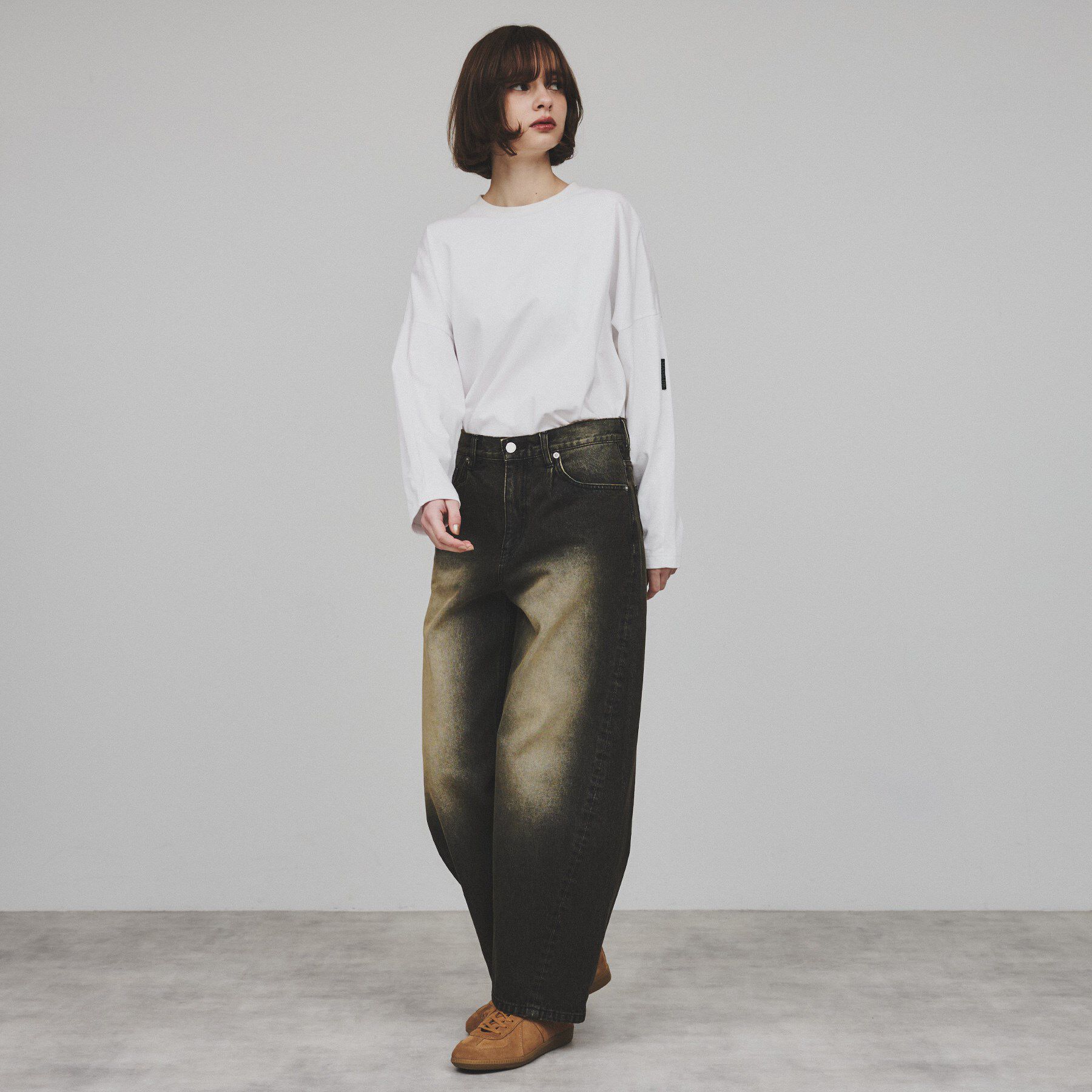 tk.TAKEO KIKUCHI「バレルデニムパンツ」|デニム|