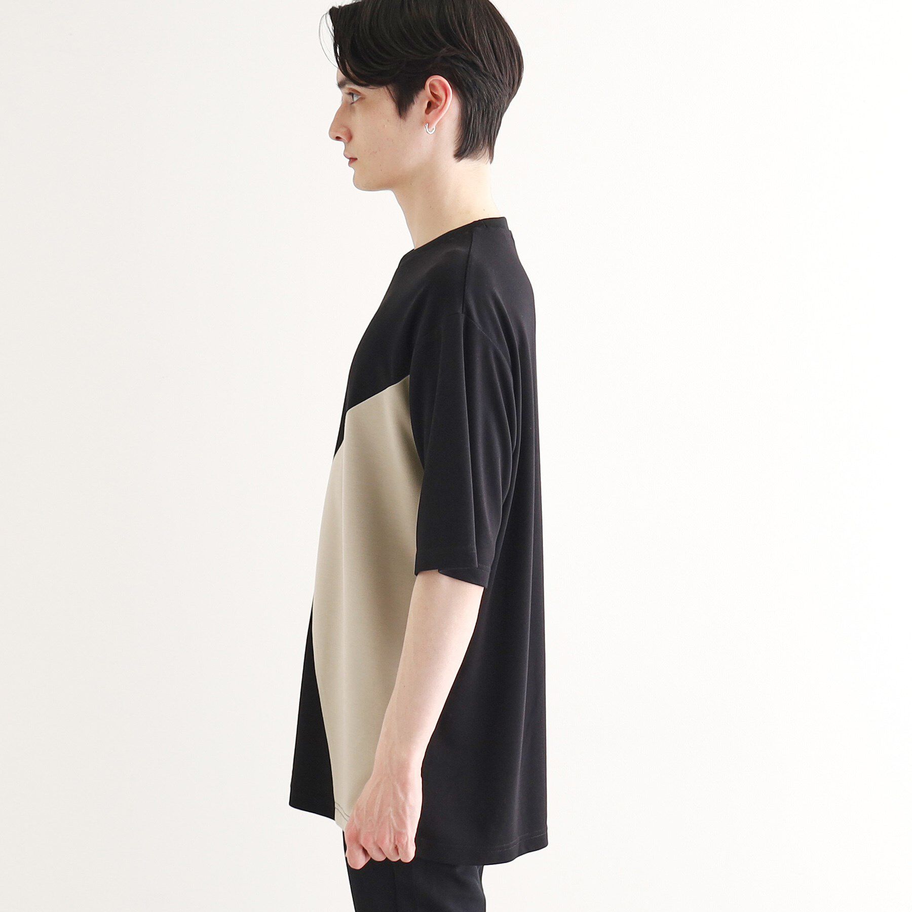 tk.TAKEO KIKUCHI「【UV、接触冷感】ナナメ切替アソートTシャツ」|Tシャツ・カットソー|