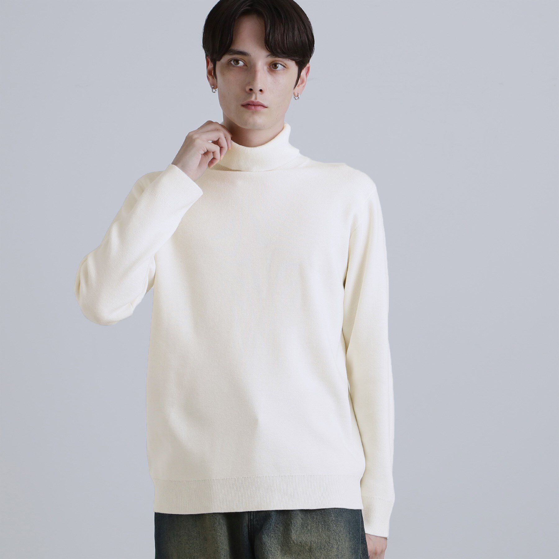 tk.TAKEO KIKUCHI「ミラノリブタートルネックニット」|ニット・セーター|