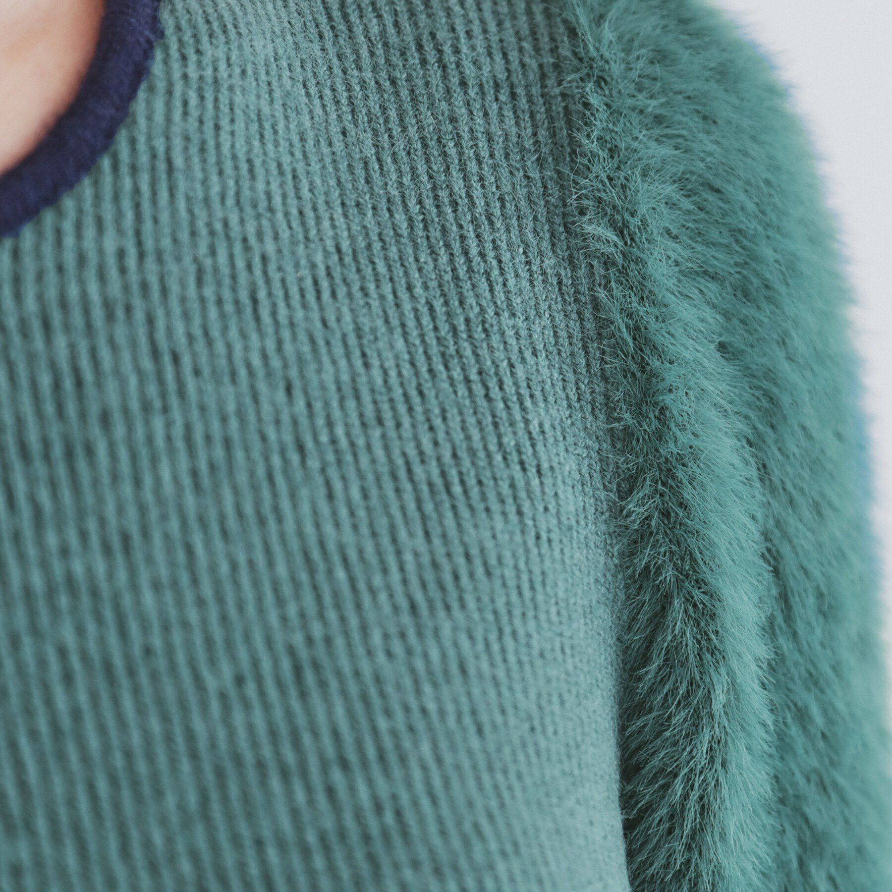 index「《美人百花掲載》バイカラーフェザースリーブミニワンピース【洗濯機洗い可】」|ワンピース|