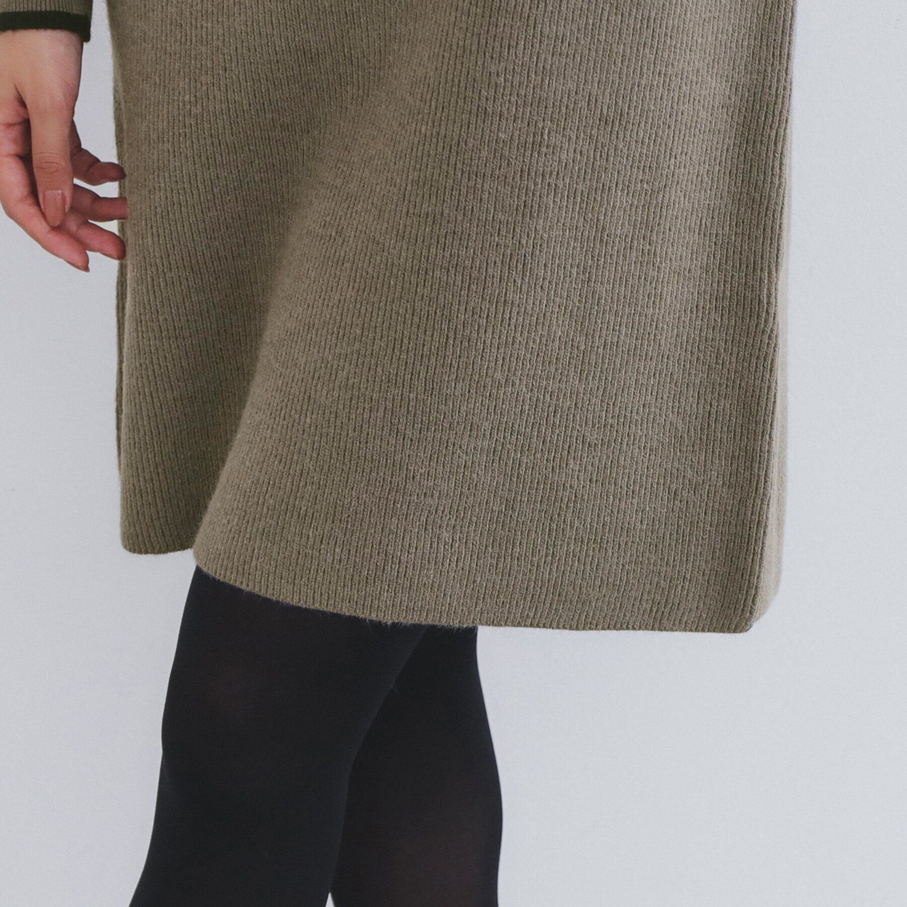 index「《美人百花掲載》バイカラーフェザースリーブミニワンピース【洗濯機洗い可】」|ワンピース|