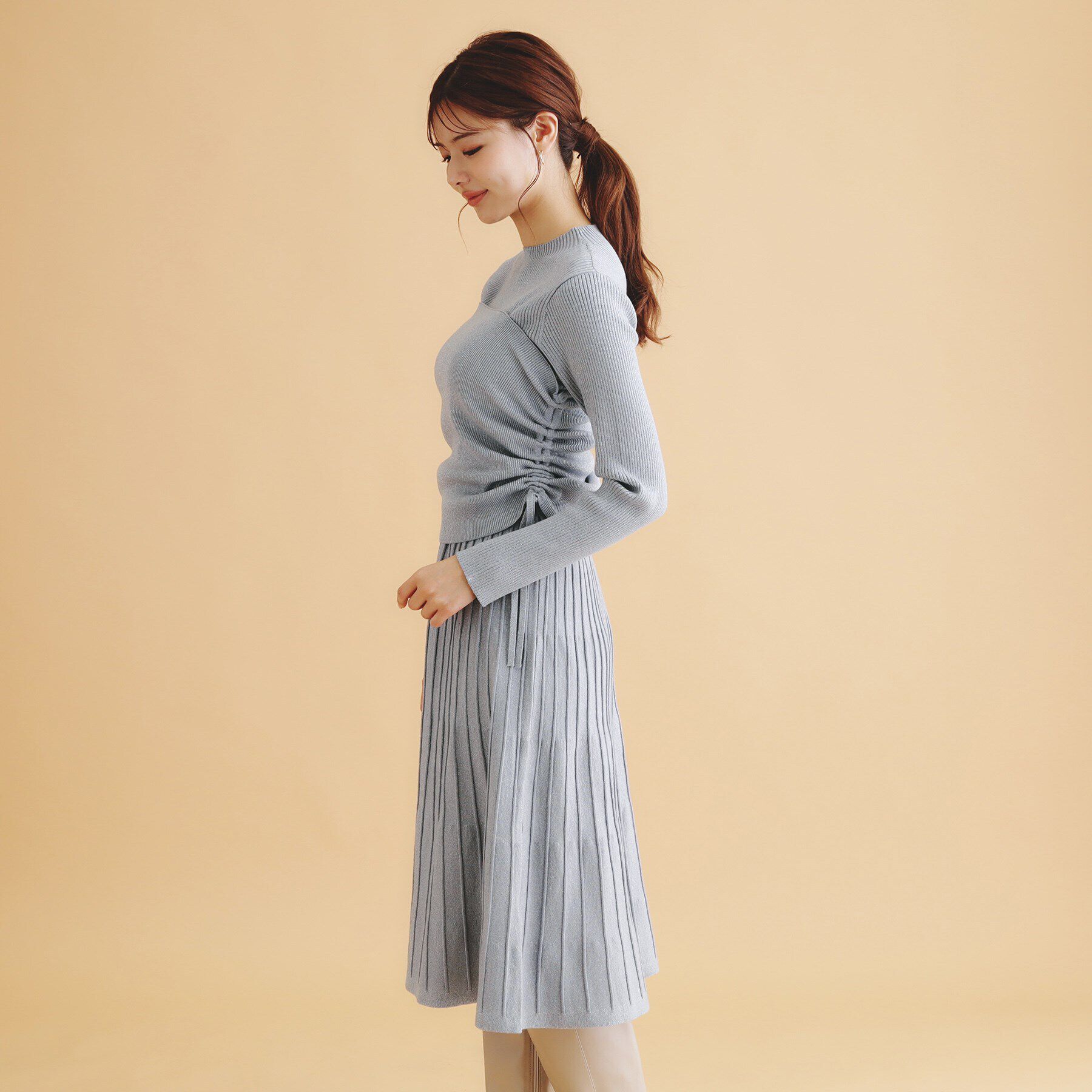 index「《ツインセット》3WAYラメニットワンピース【洗濯機洗い可】」|ワンピース|