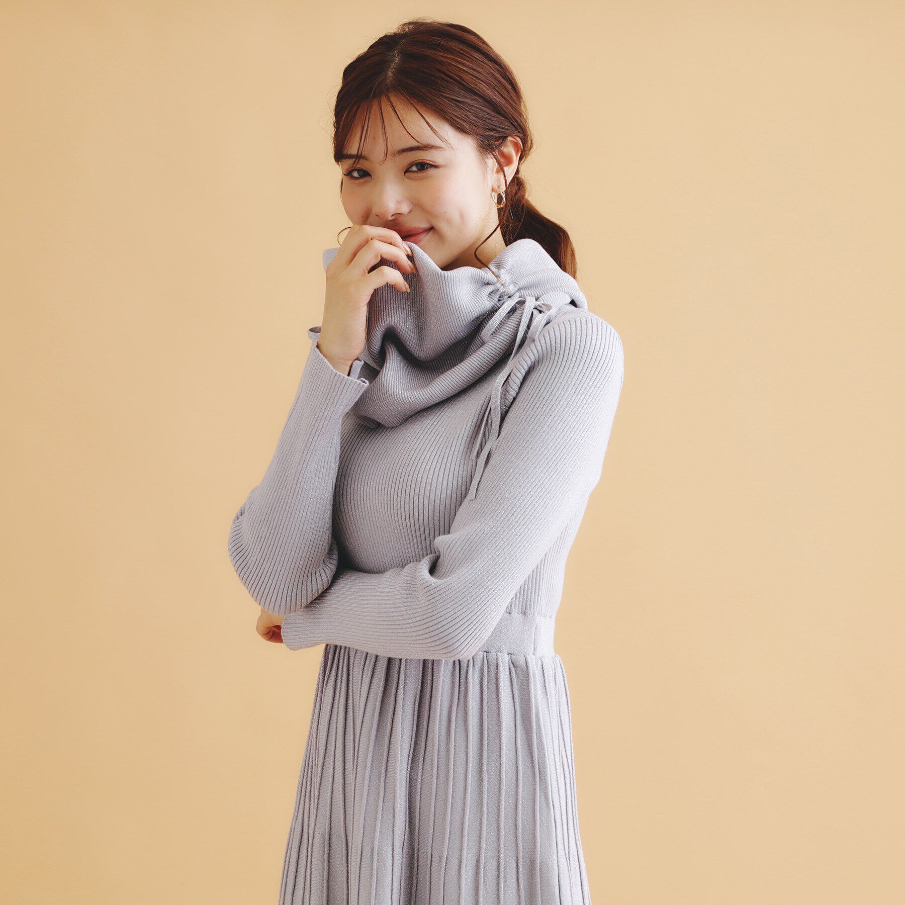 index「《ツインセット》3WAYラメニットワンピース【洗濯機洗い可】」|ワンピース|