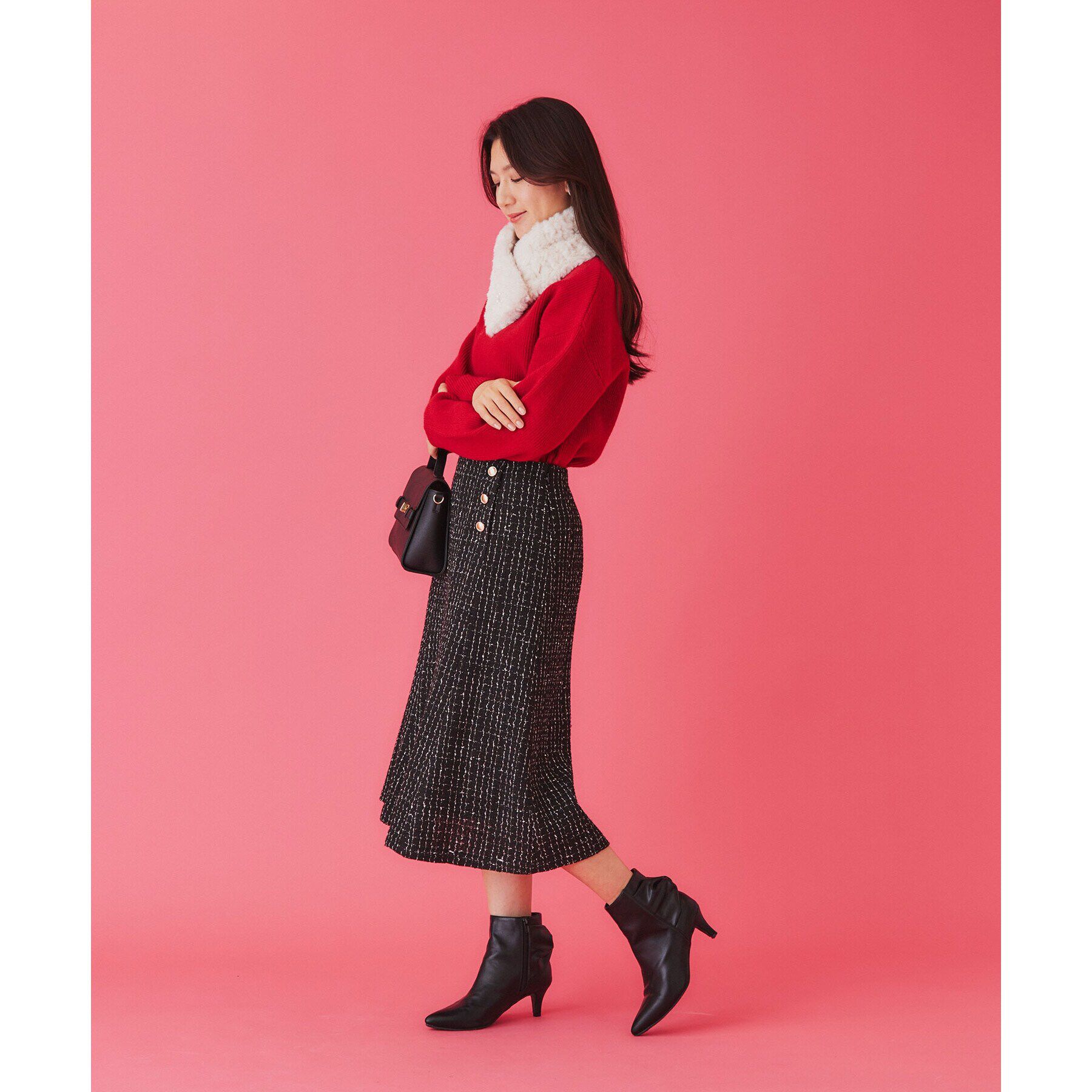 index「《6color/S-LLsize》片畦ハイネックニット【洗濯機洗い可】」|ニット・セーター|