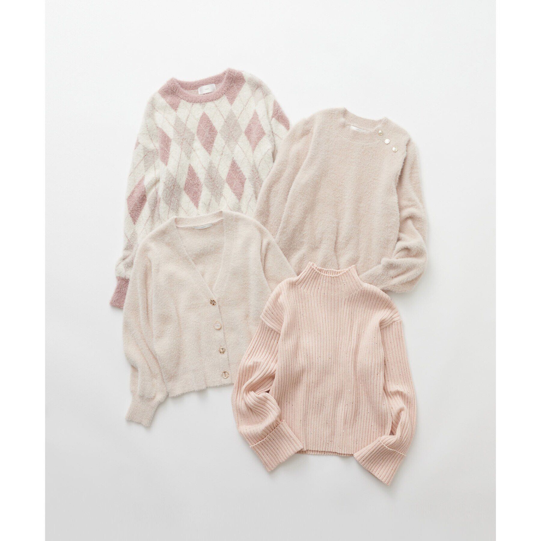 index「アーガイルチェックフェザーニット【洗濯機洗い可】」|ニット・セーター|