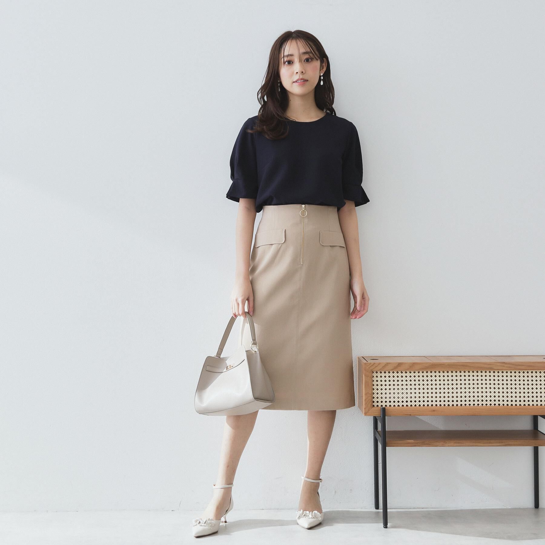 index「《8色展開/XS-LLサイズ》タックパフスリーブブラウス【洗濯機洗い可/吸水速乾/防シワ/抗ピル】」|シャツ・ブラウス|