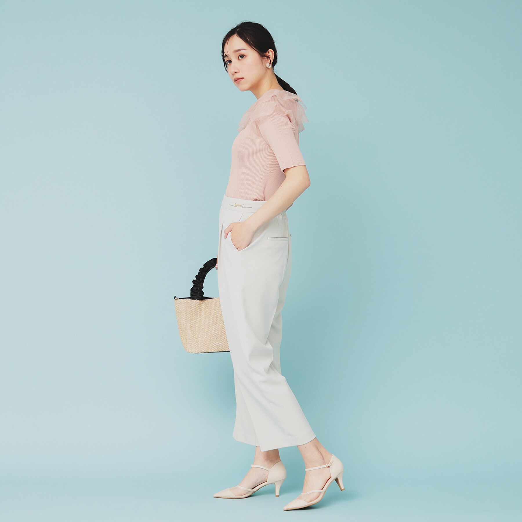 index「シアーラメフリルニット【洗濯機洗い可】」|ニット・セーター|