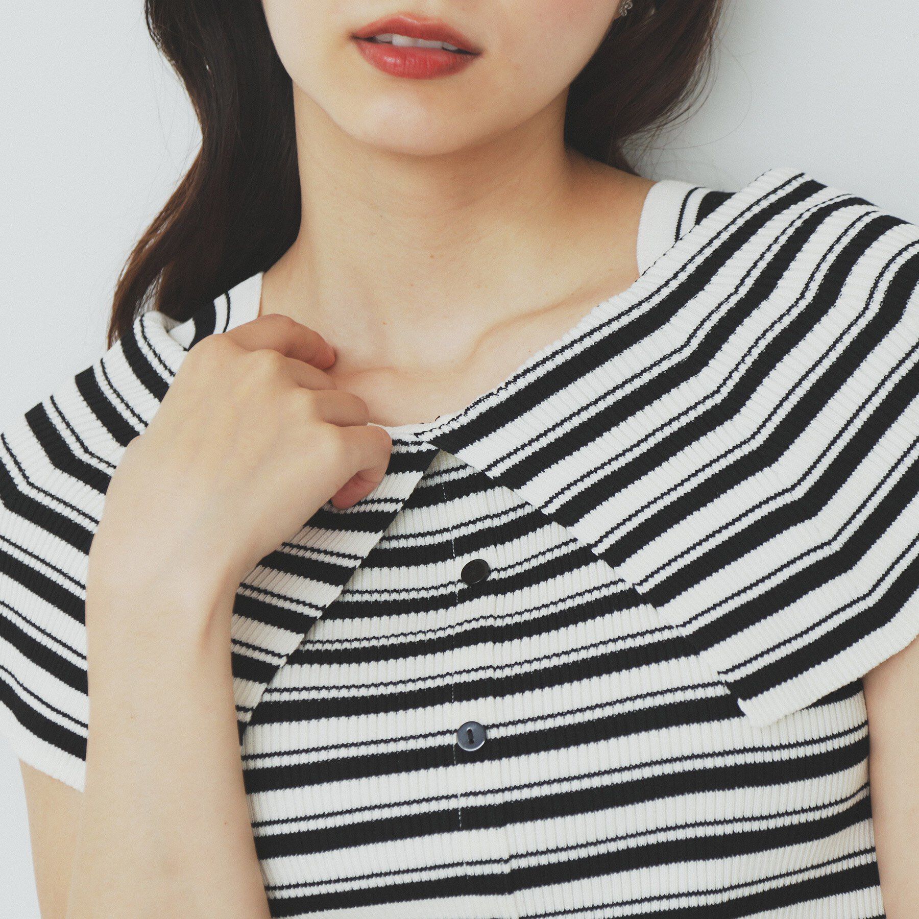 index「前後2wayオフショルビッグカラーニット【洗濯機洗い可/抗ピル】」|ニット・セーター|