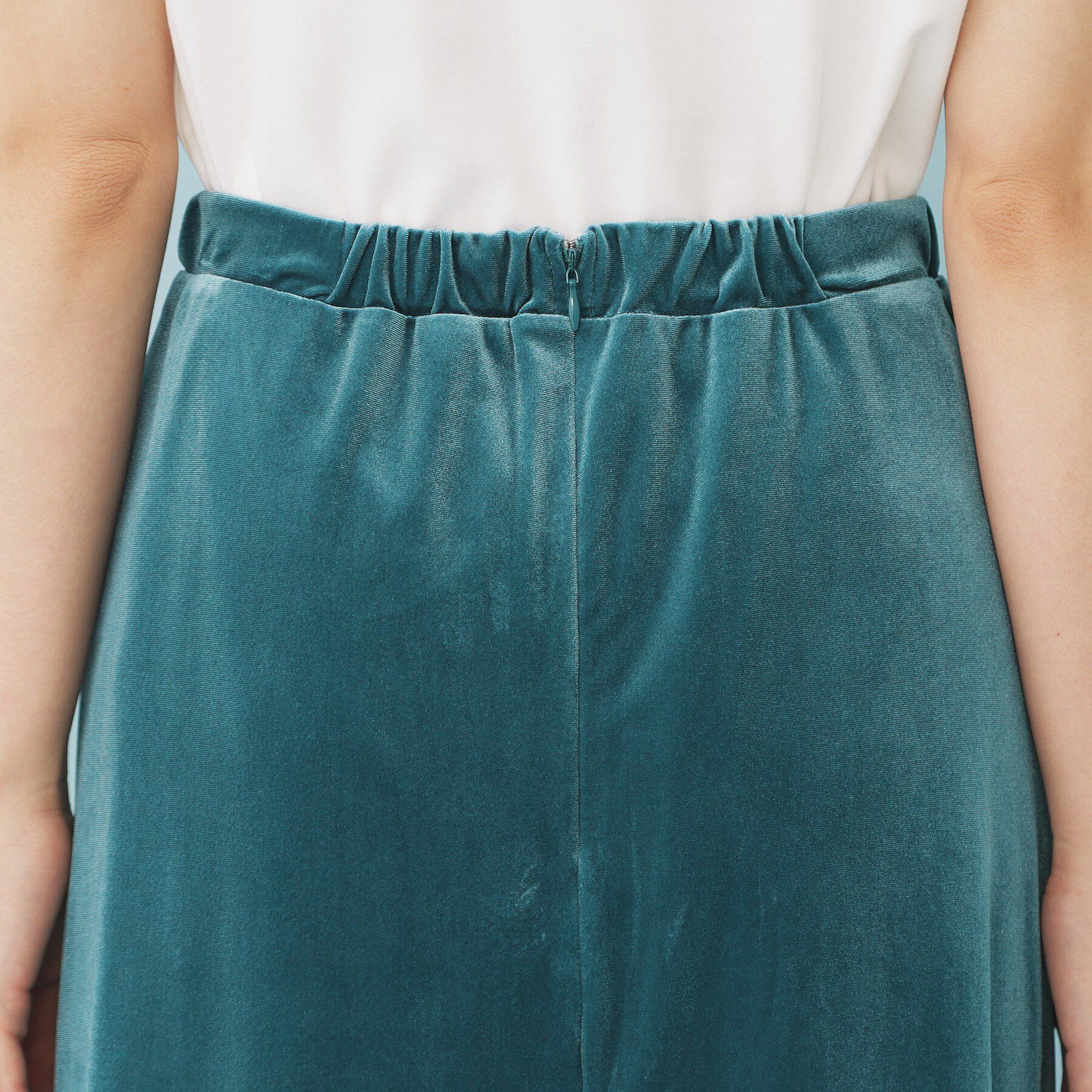 index「ベロアジャージナロースカート【洗濯機洗い可】」|スカート|