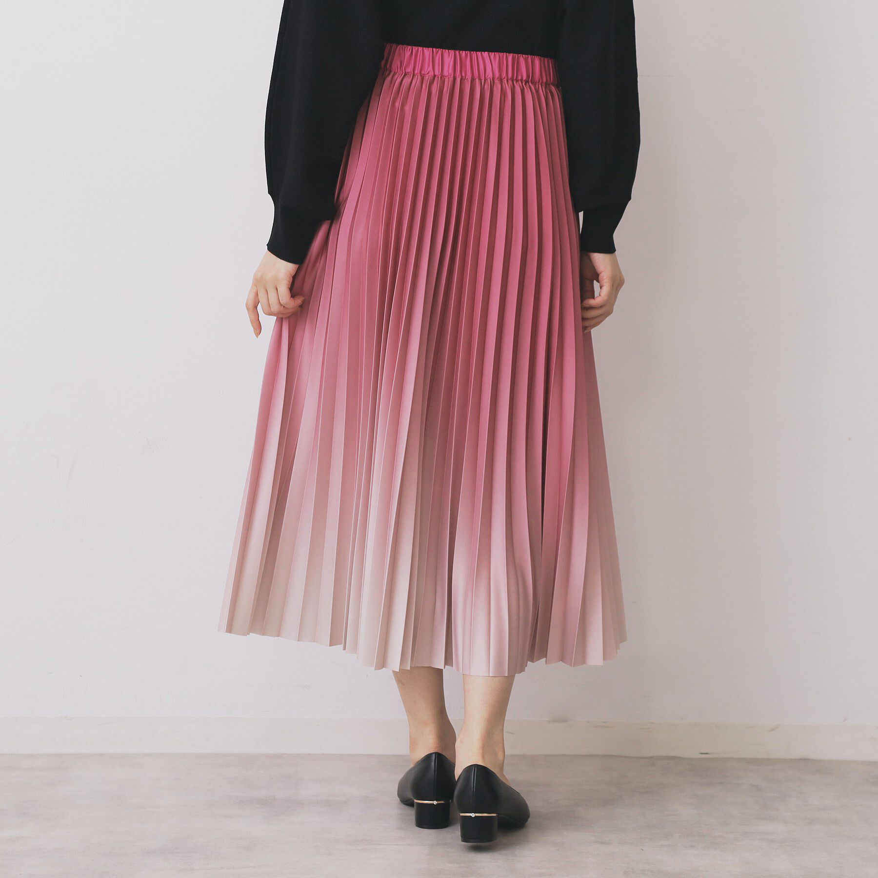 index「グラデーションプリーツスカート【洗濯機OK/防シワ】」|スカート|