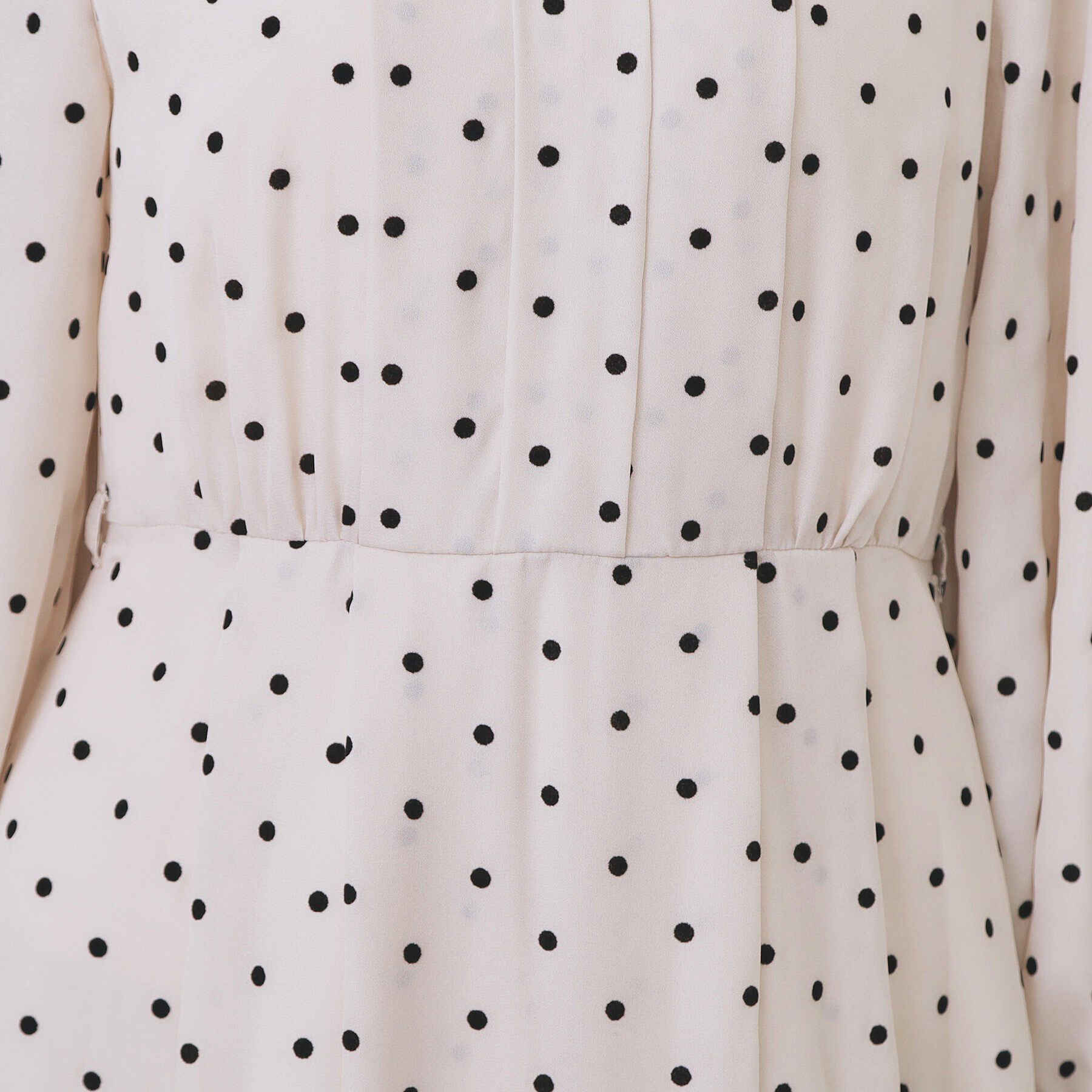 index「ドットデザインタックワンピース【洗濯機OK/イージーアイロン】」|ワンピース|