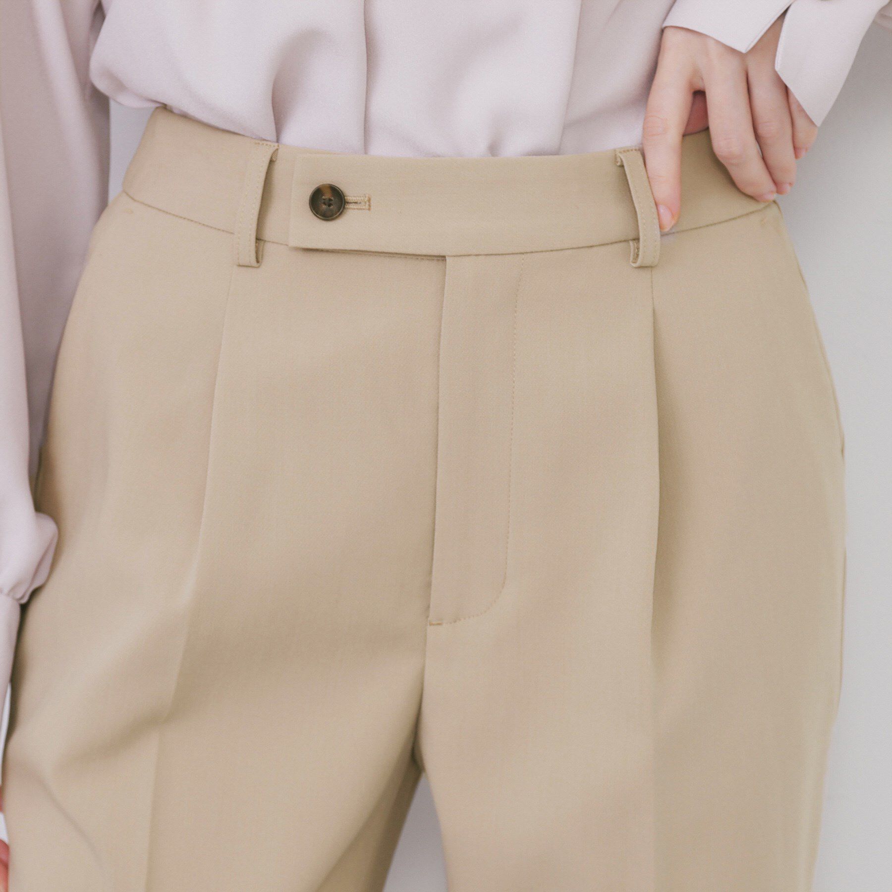 index「《丈が選べる》ストレッチテーパードパンツ/セットアップ対応【洗濯機OK/防シワ】」|その他|