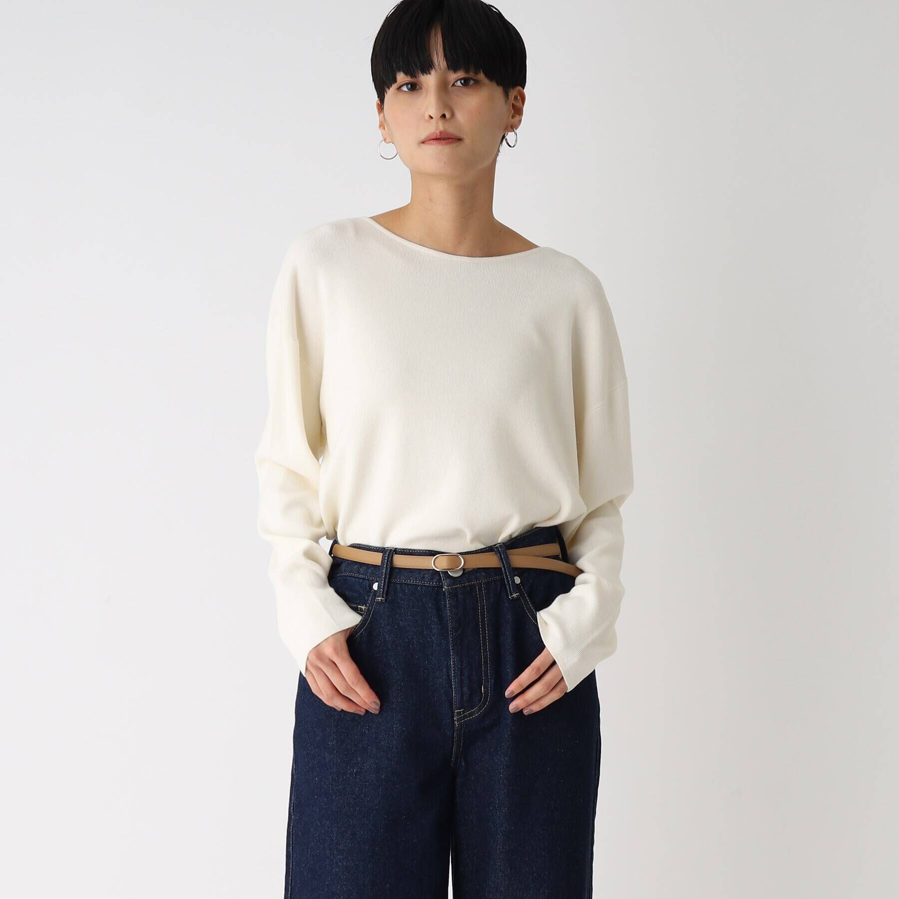 OPAQUE.CLIP「型押し細ベルト」|ベルト|