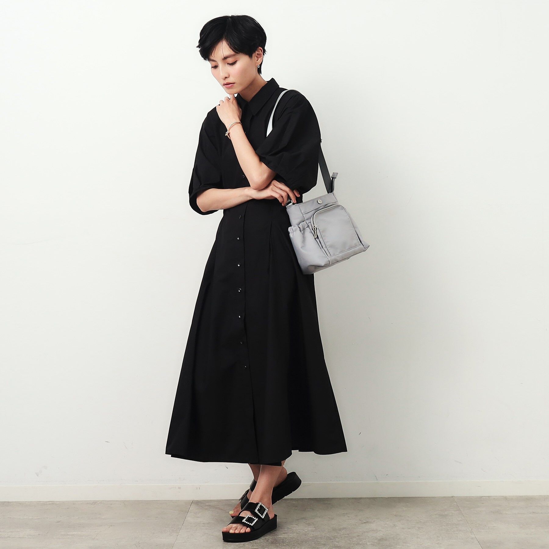 OPAQUE.CLIP「【撥水加工／マルチポケット】フロントポケットデザインミニショルダーバッグ」|ショルダー・メッセンジャー|