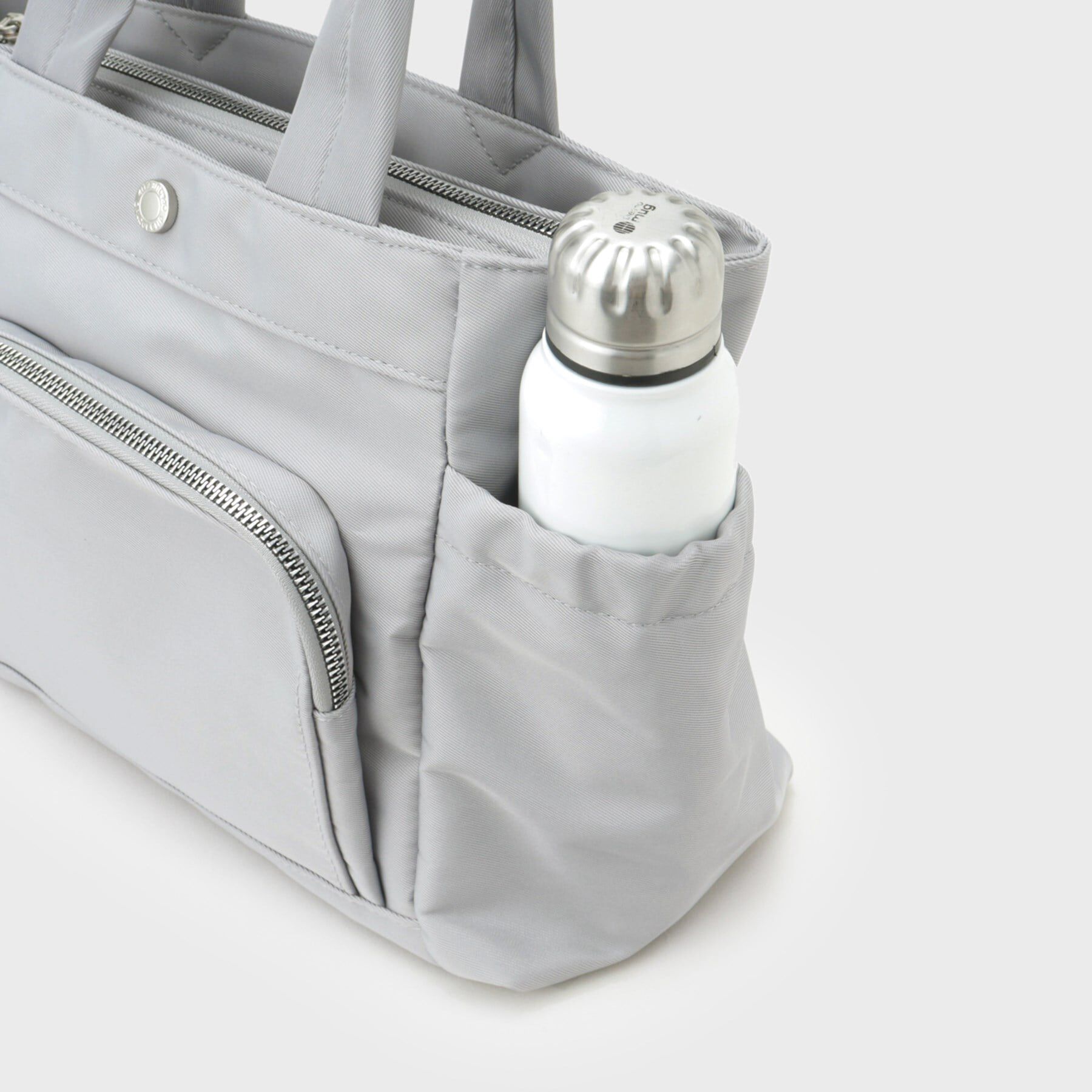 OPAQUE.CLIP「【撥水加工／マルチポケット／2WAY】フロントポケットデザインミドルトートバッグ」|トートバッグ|