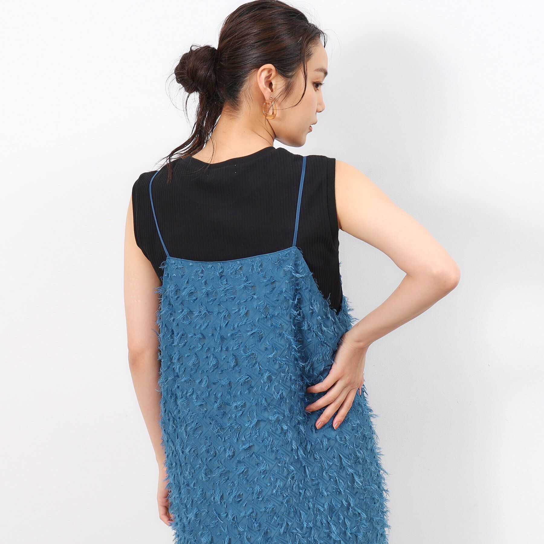 OPAQUE.CLIP「《Oggi掲載》リブノースリーブカットソー【洗濯機洗い可】」|Tシャツ・カットソー|