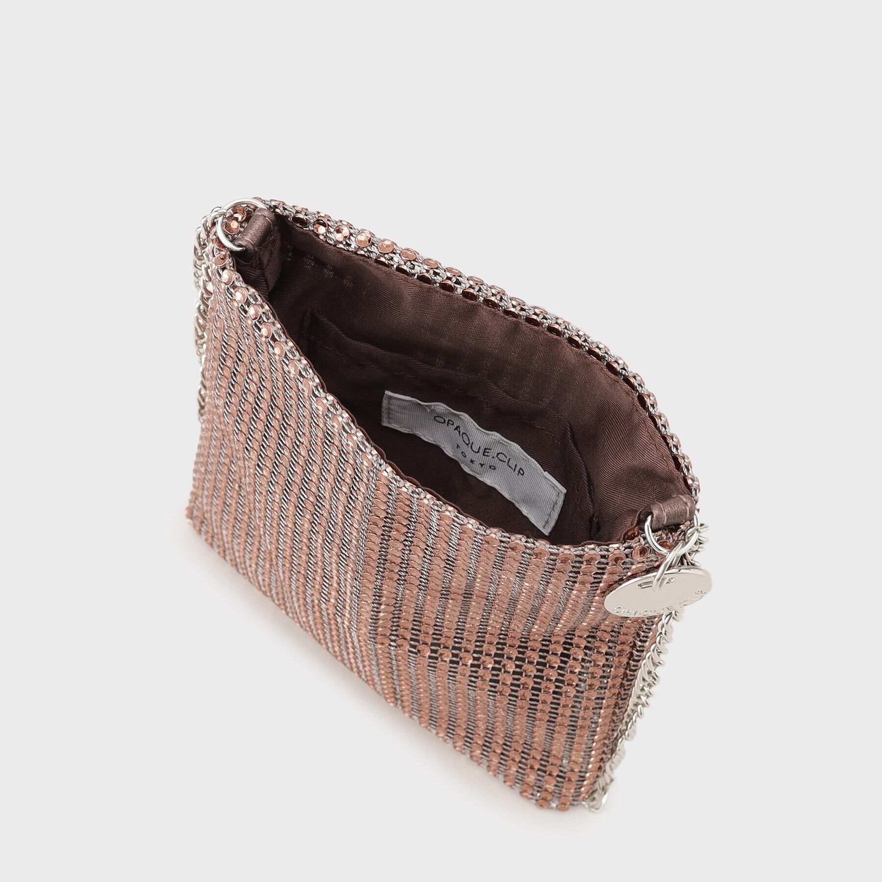 OPAQUE.CLIP「ラインストーン調シャイニーミニショルダーバッグ」|ショルダー・メッセンジャー|