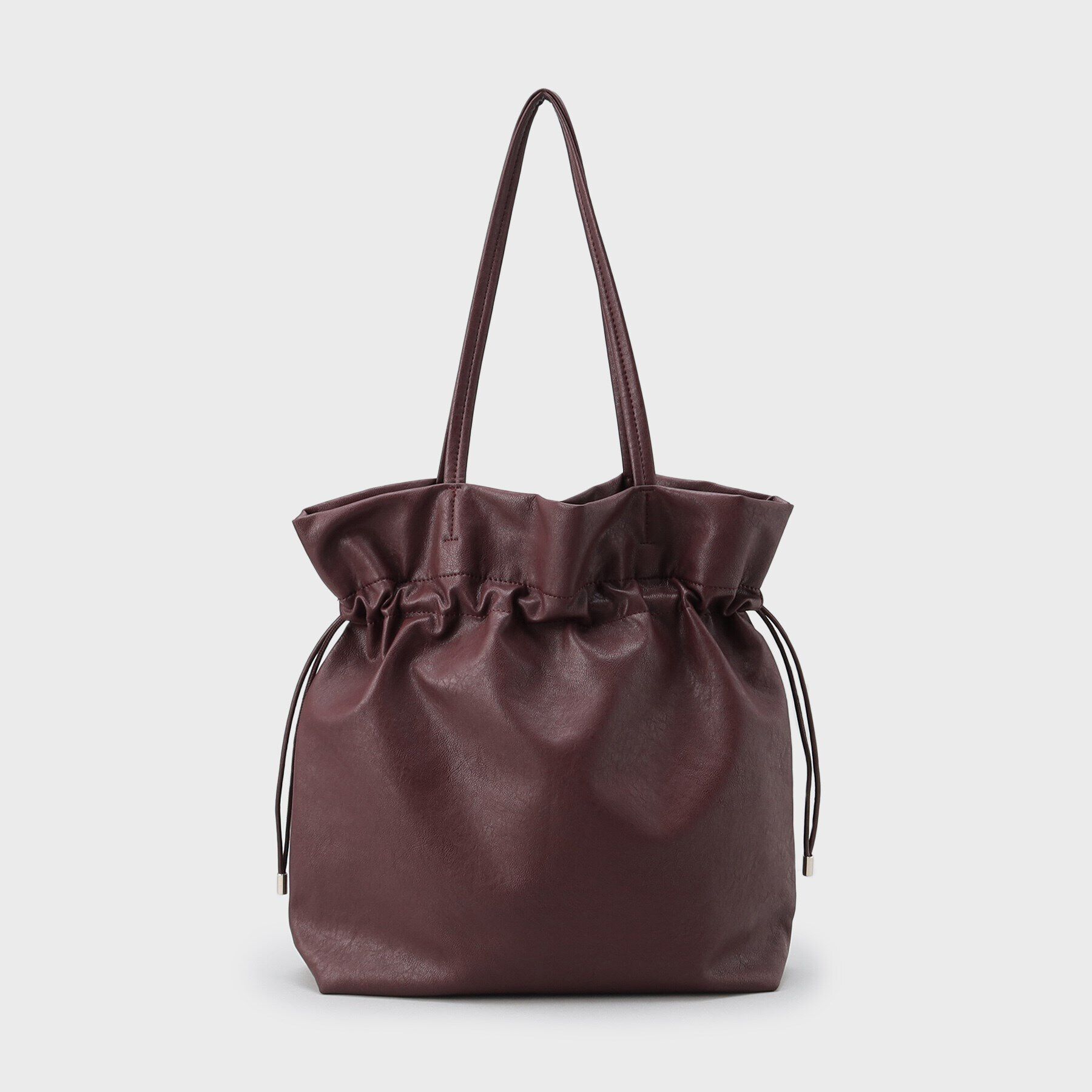 OPAQUE.CLIP「【A4サイズ対応】ソフト合皮巾着ドローストリングトートバッグ」|トートバッグ|