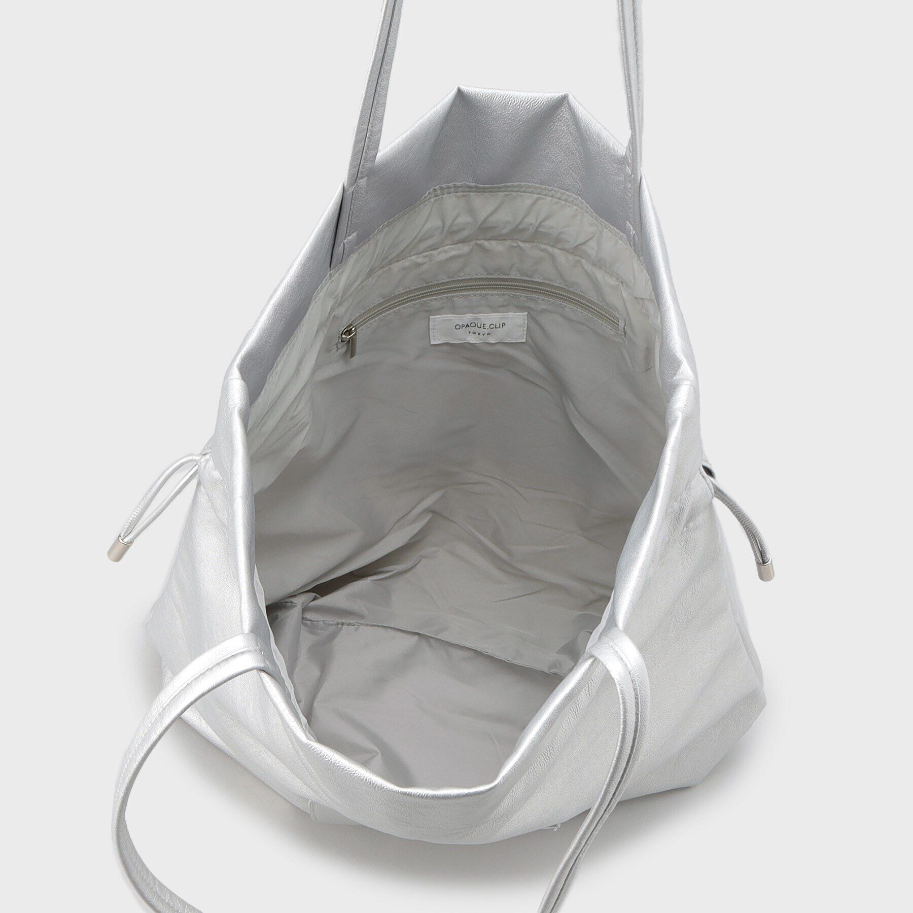 OPAQUE.CLIP「【A4サイズ対応】ソフト合皮巾着ドローストリングトートバッグ」|トートバッグ|