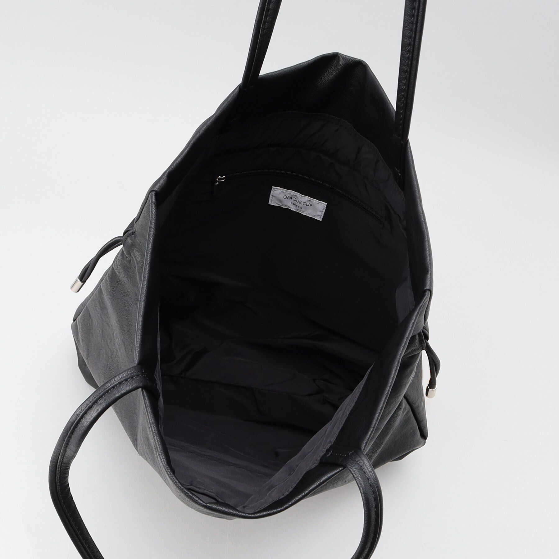 OPAQUE.CLIP「【A4サイズ対応】ソフト合皮巾着ドローストリングトートバッグ」|トートバッグ|