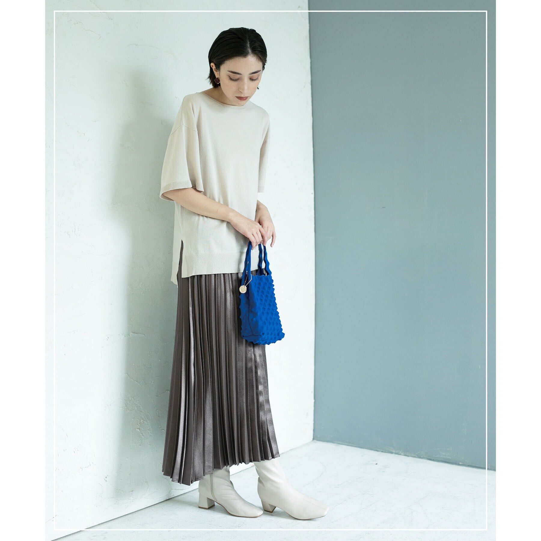 OPAQUE.CLIP「UV コットンリラクシーニット【洗濯機洗い可】」|ニット・セーター|