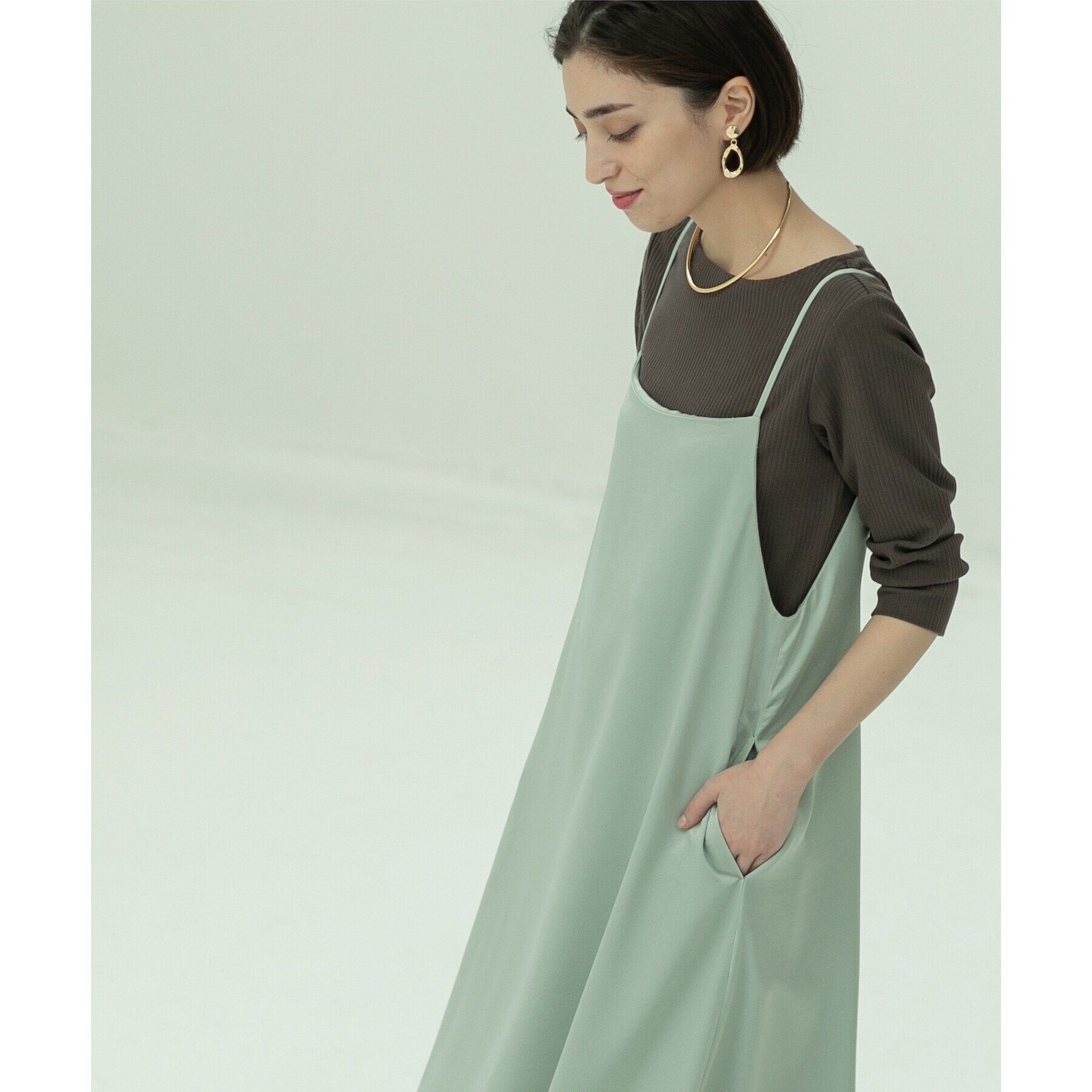 OPAQUE.CLIP「ボートネック7分袖カットソー【洗濯機洗い可】」|Tシャツ・カットソー|