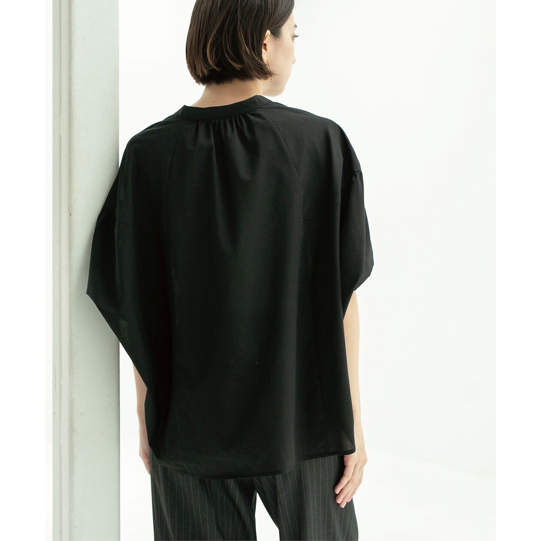 OPAQUE.CLIP「スキッパードルマンブラウス【洗濯機洗い可】」|シャツ・ブラウス|