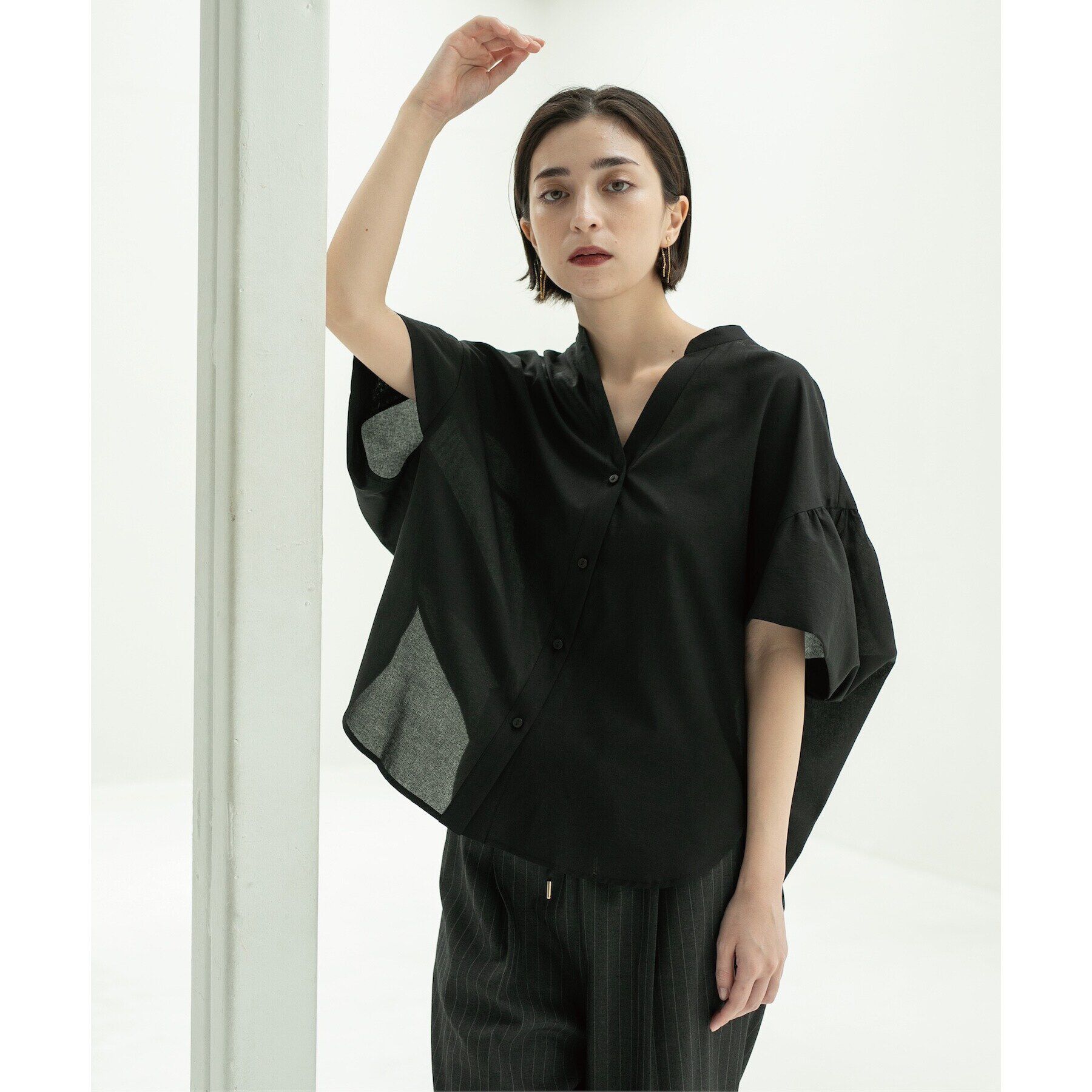 OPAQUE.CLIP「スキッパードルマンブラウス【洗濯機洗い可】」|シャツ・ブラウス|