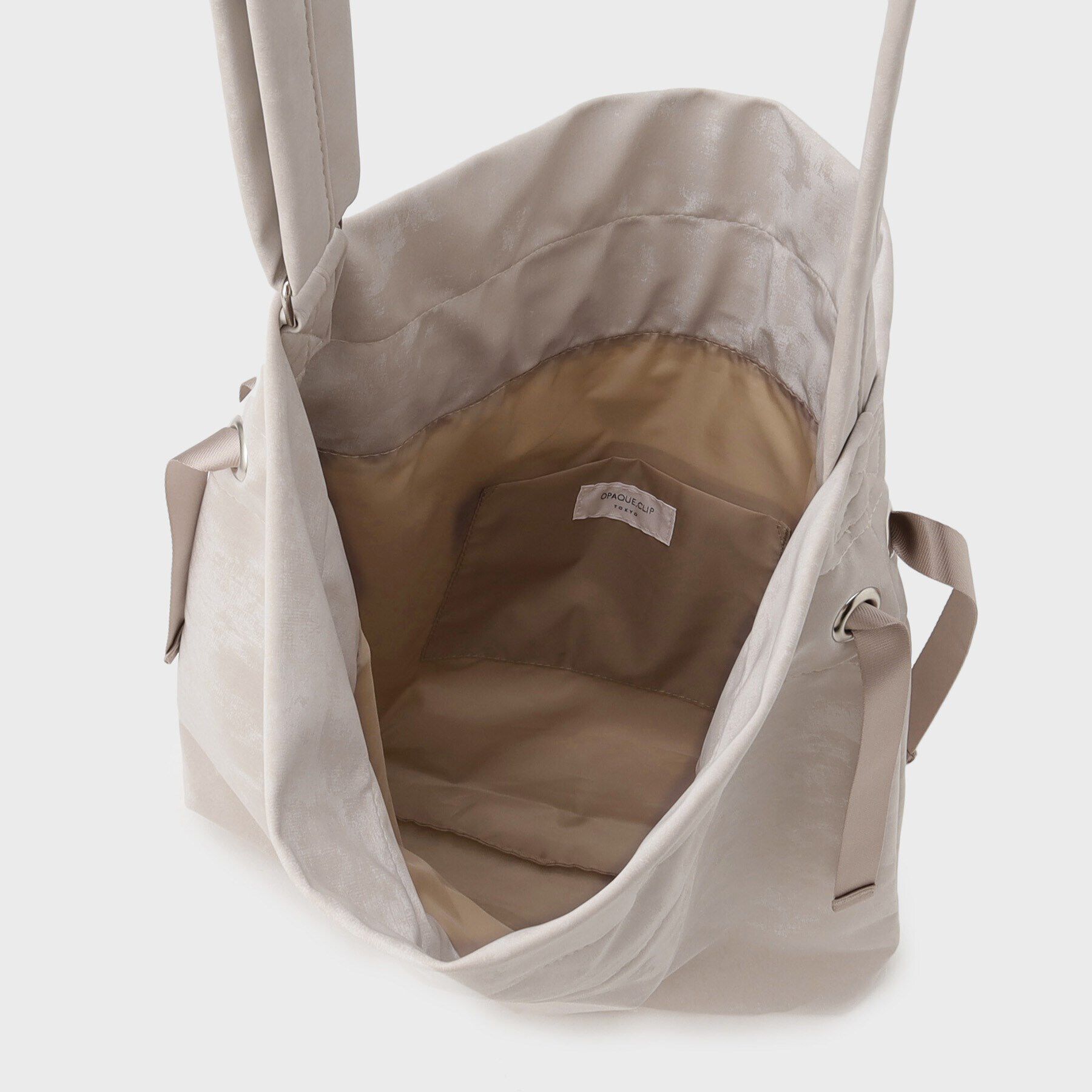 OPAQUE.CLIP「【2WAY／A4サイズ対応】ドローストリングサイドリボンショルダーバッグ」|ショルダー・メッセンジャー|