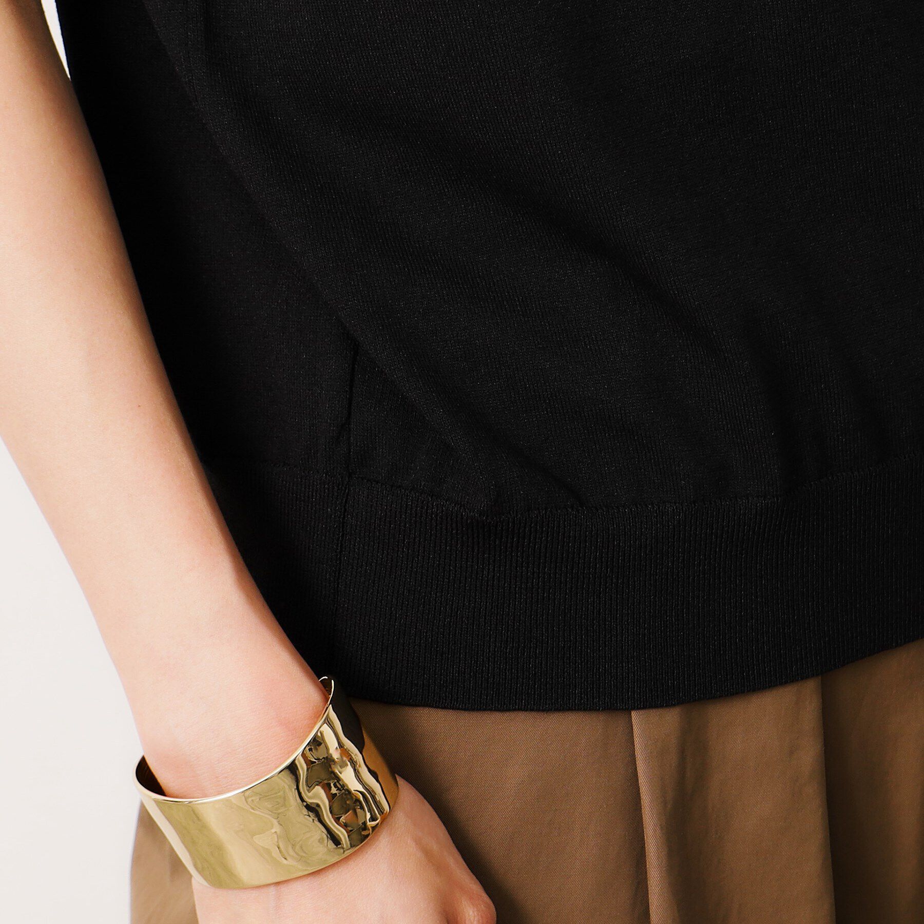 OPAQUE.CLIP「《美人百花掲載》UV ロゴジャカードニット【抗ピル/洗濯機洗い可】」|ニット・セーター|