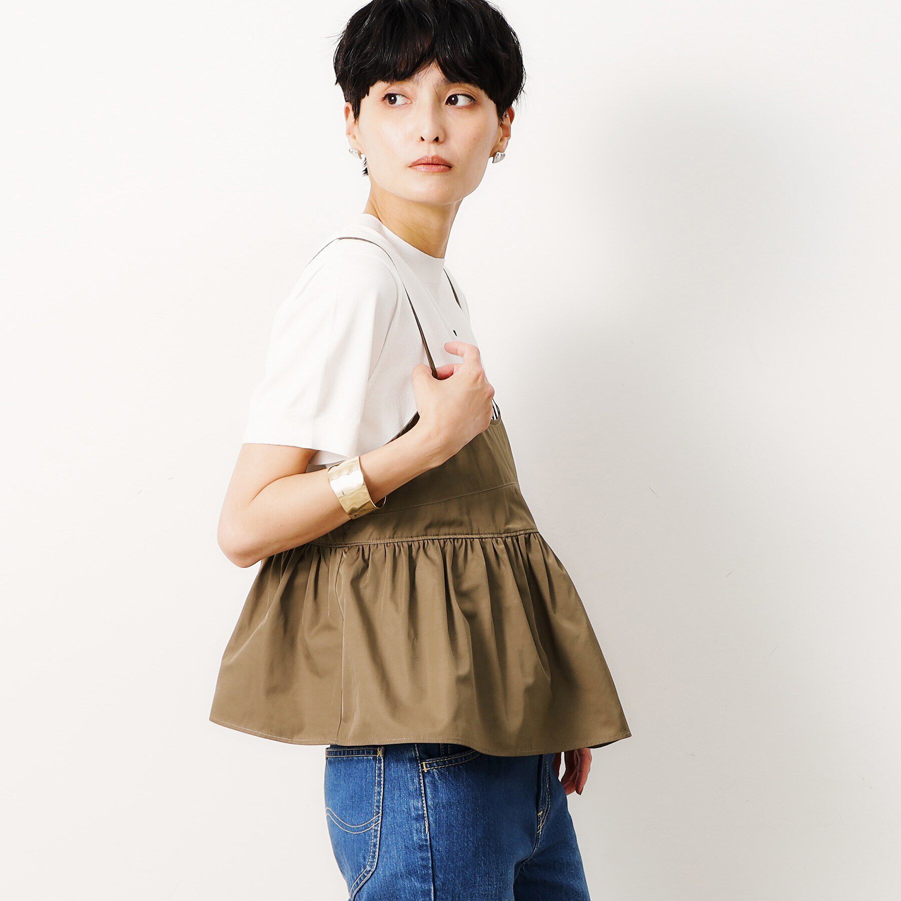 OPAQUE.CLIP「ペプラムキャミブラウス／セットアップ対応【洗濯機洗い可】」|シャツ・ブラウス|