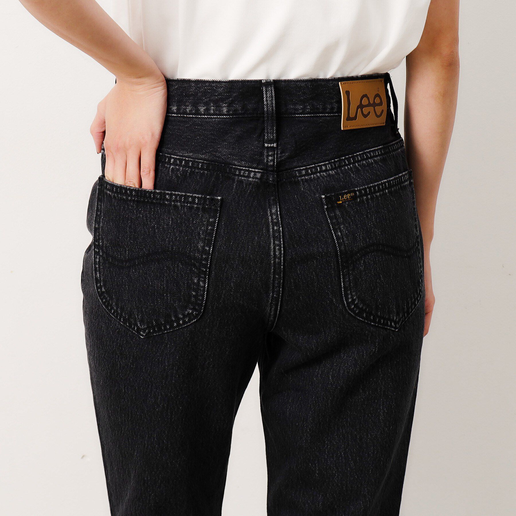 OPAQUE.CLIP「≪Lee別注≫ステップヘムテーパードデニムパンツ」|デニム|