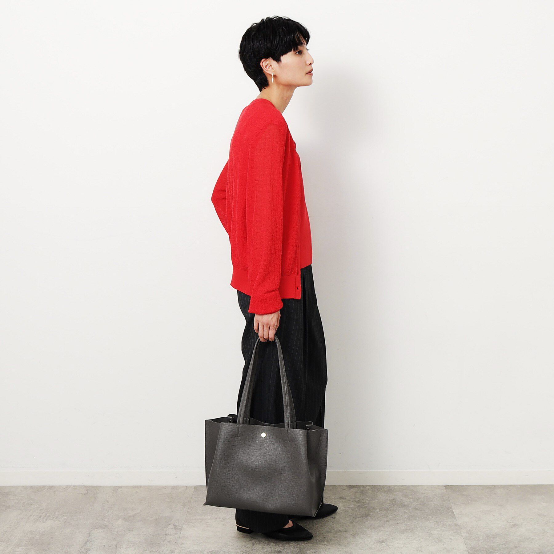 OPAQUE.CLIP「【軽量／A4サイズ対応】シュリンク合皮3層トートバッグ」|トートバッグ|