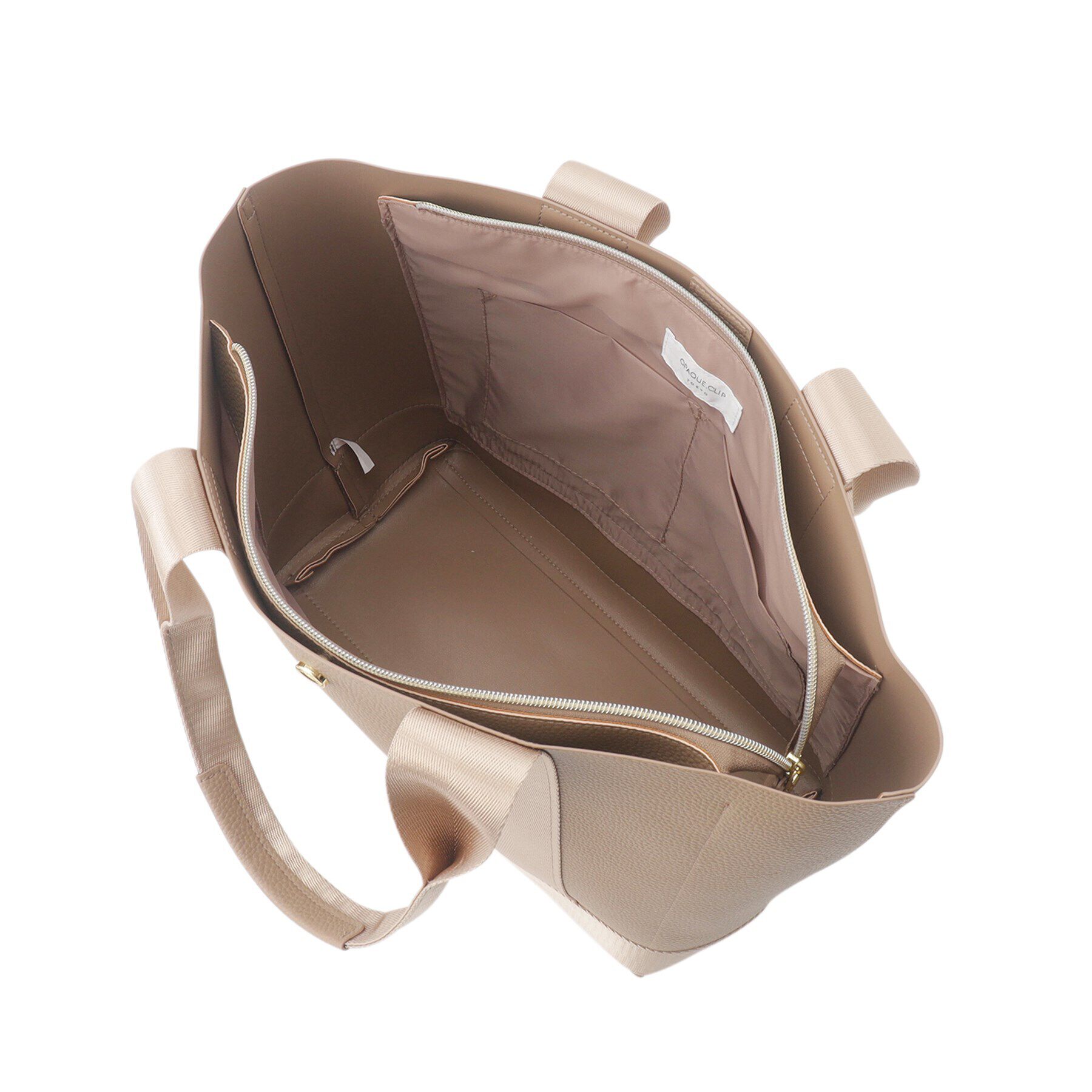 OPAQUE.CLIP「【A4サイズ対応】シュリンク合皮コンビビッグトートバッグ」|トートバッグ|