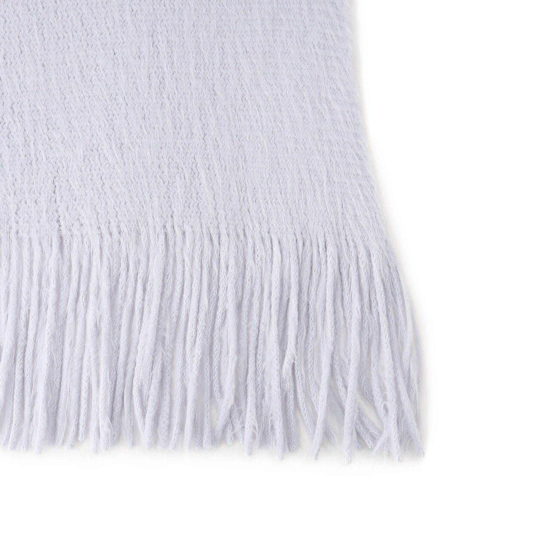 OPAQUE.CLIP「ラッセル織りシャギーフリンジマフラー」|ストール|