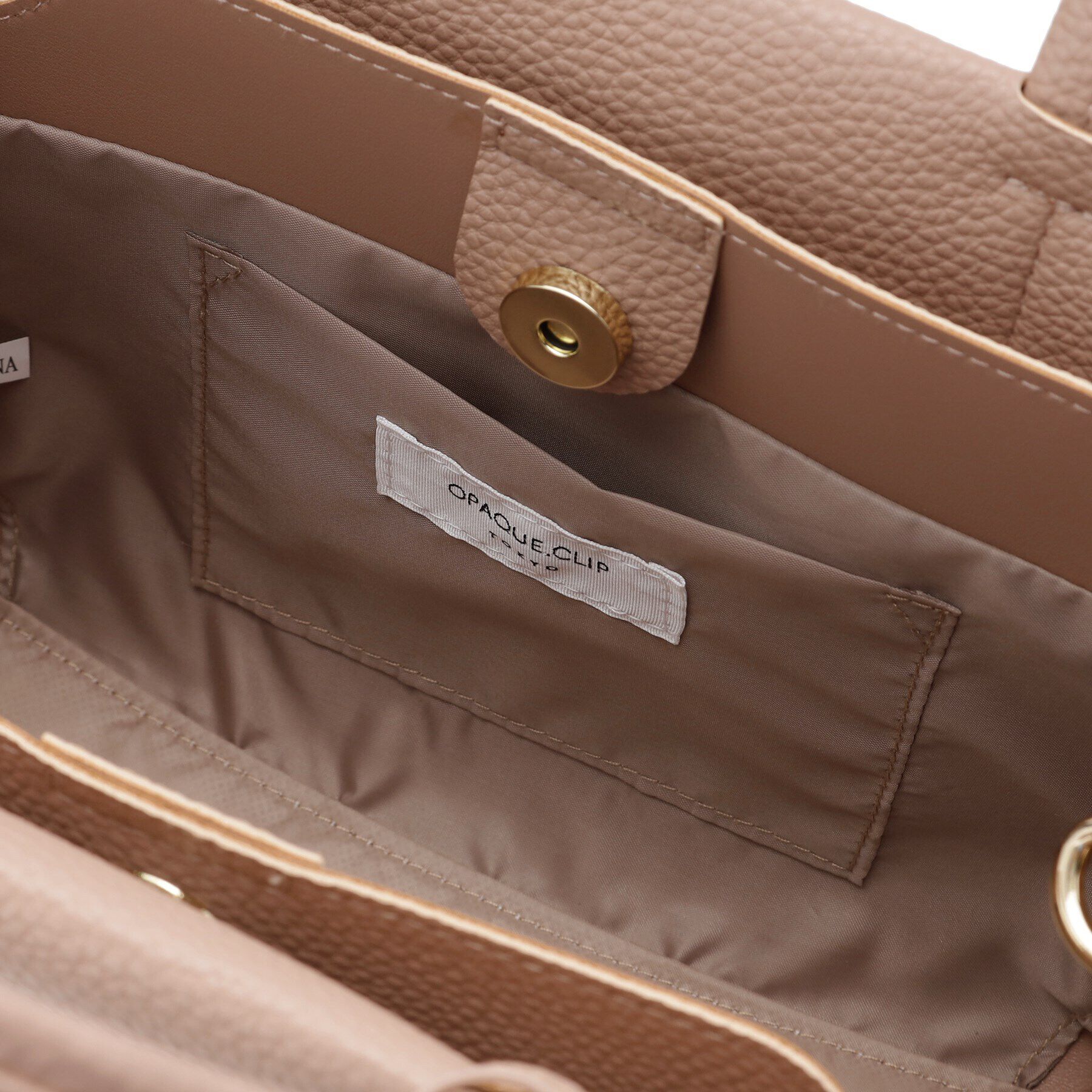 OPAQUE.CLIP「【人間工学/2WAY】シュリンクミドルトートバッグ」|トートバッグ|