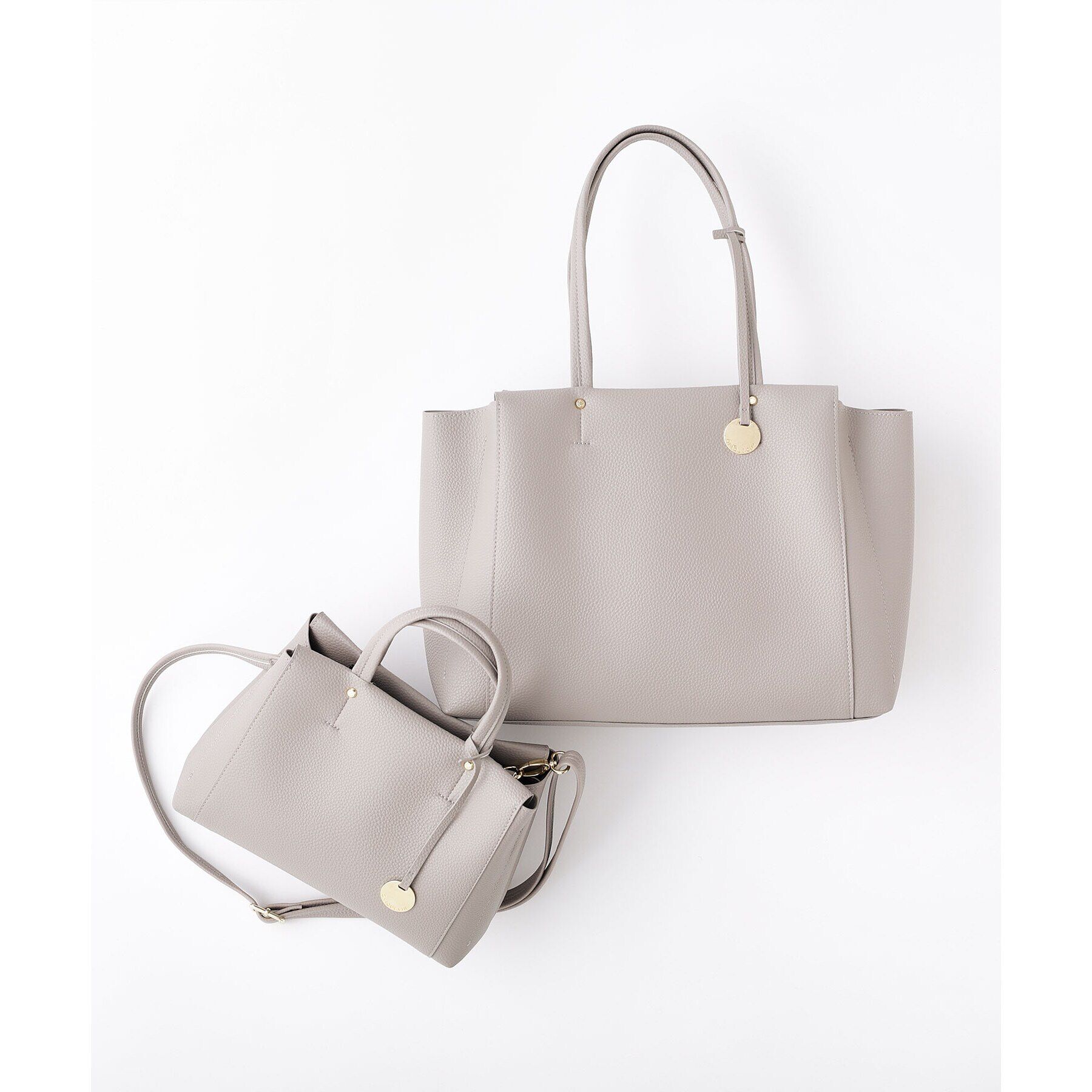 OPAQUE.CLIP「【人間工学/2WAY】シュリンクミドルトートバッグ」|トートバッグ|