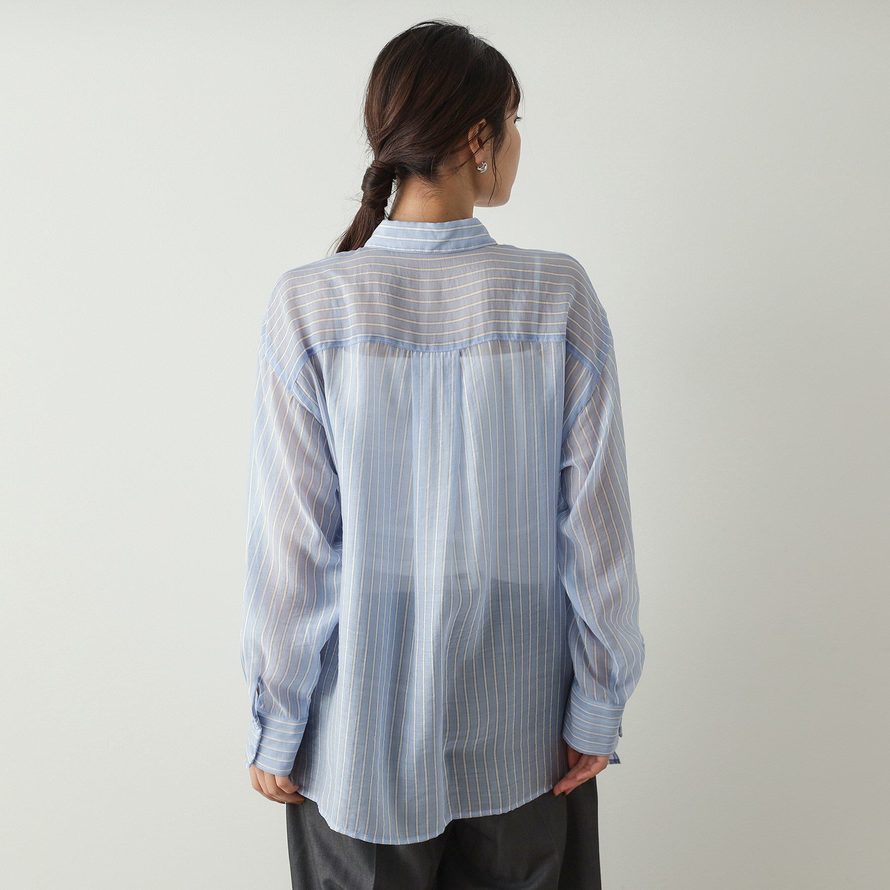 OPAQUE.CLIP「シアーダブルポケットシャツ【洗濯機洗い可】」|シャツ・ブラウス|