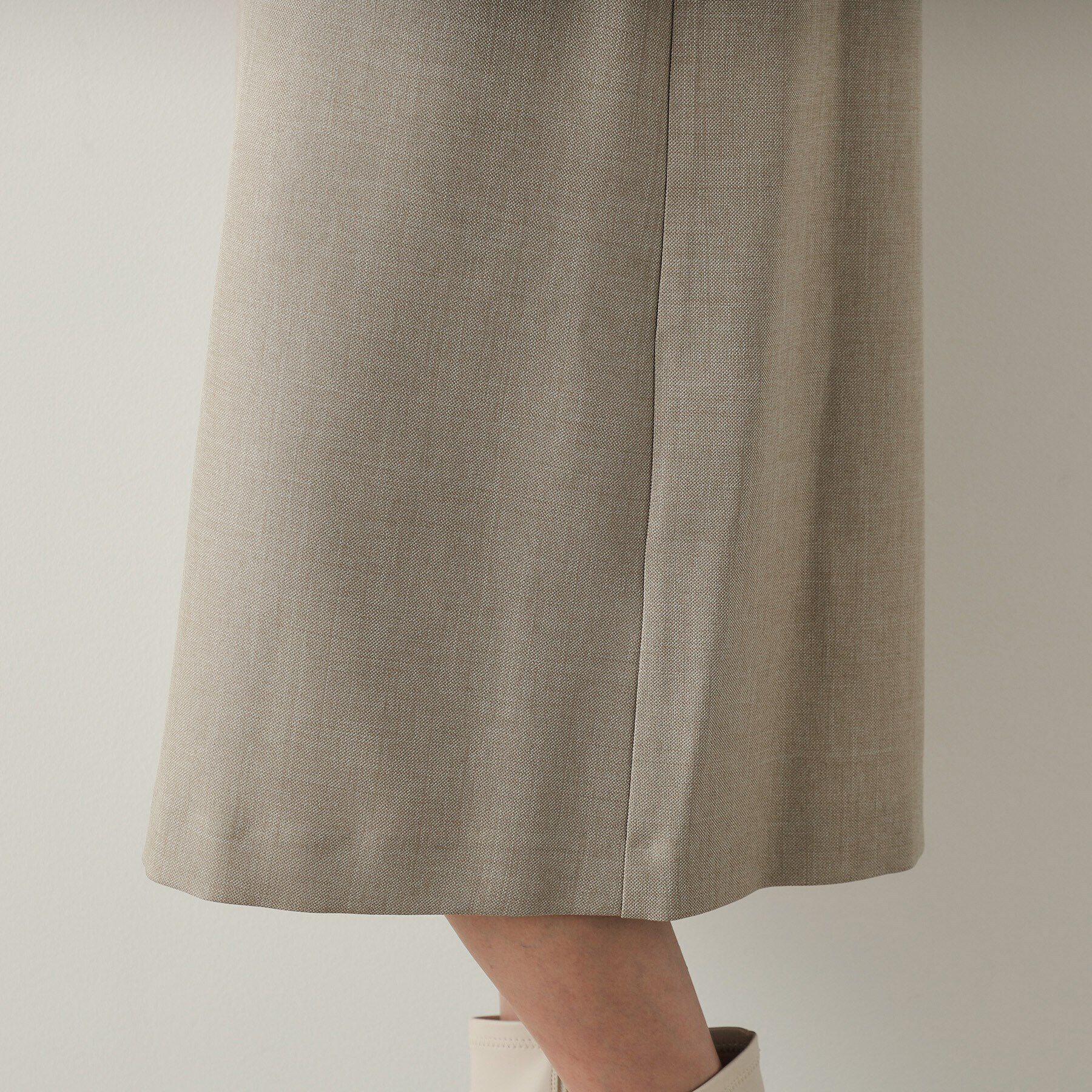 OPAQUE.CLIP「キーネックIラインジャンスカ【洗える/ストレッチ/抗ピル】」|ワンピース|