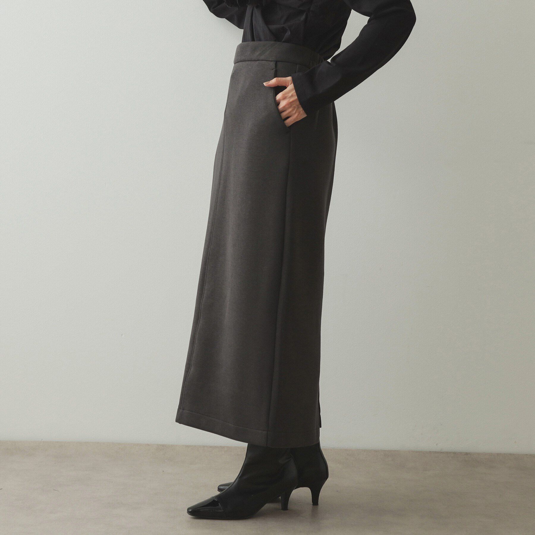 OPAQUE.CLIP「イージーナロースカート/セットアップ対応【洗濯機洗い可】」|スカート|