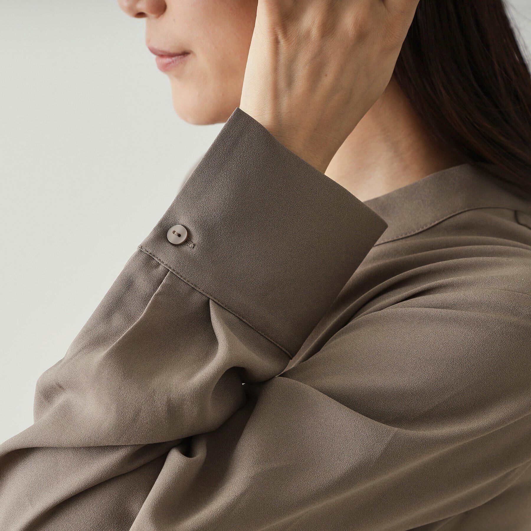 OPAQUE.CLIP「《美人百花掲載》ボウタイジョーゼットブラウス【洗濯機洗い可】」|シャツ・ブラウス|