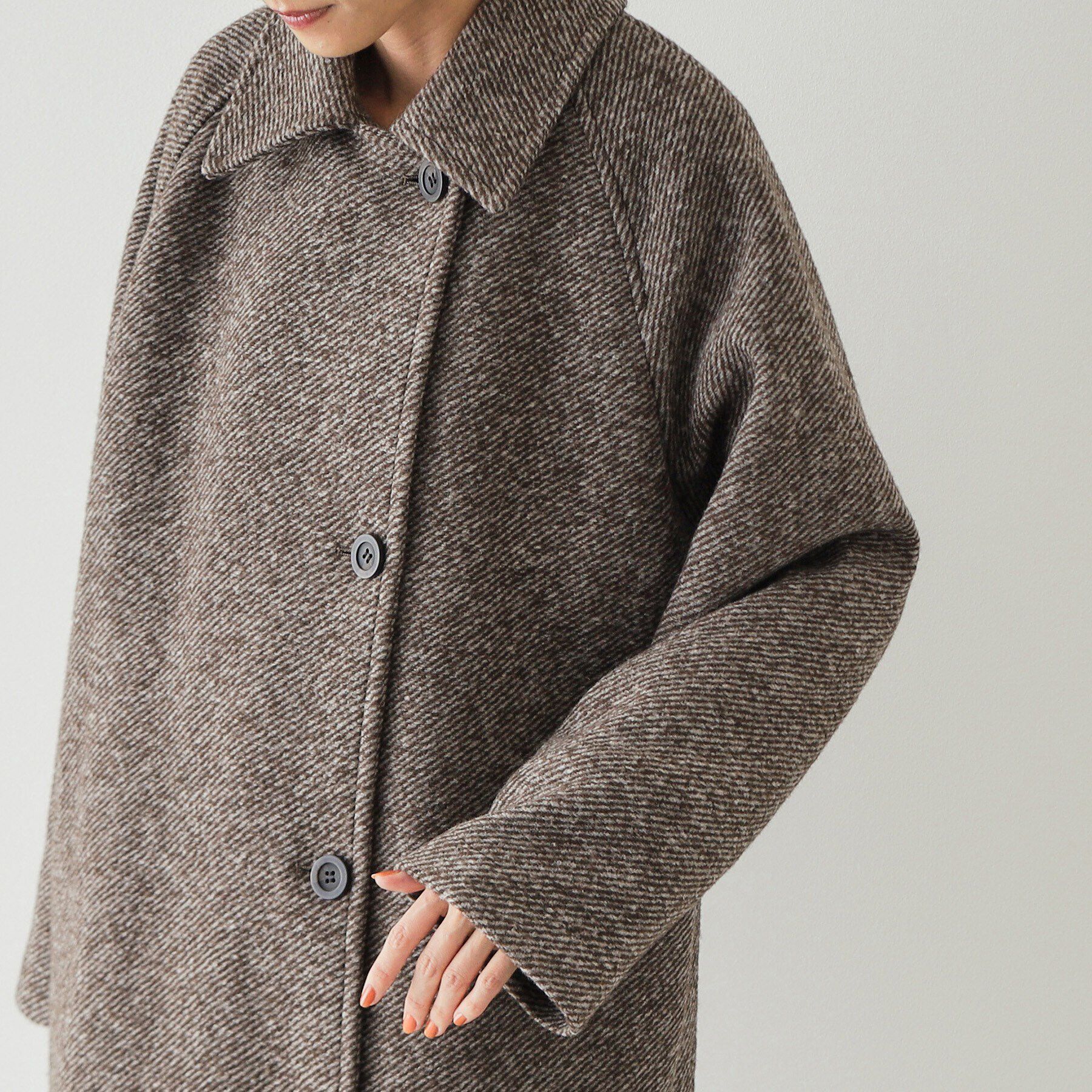 OPAQUE.CLIP「《Oggi掲載》スライバーチェスターコート【洗濯機洗い可】」|チェスターコート|