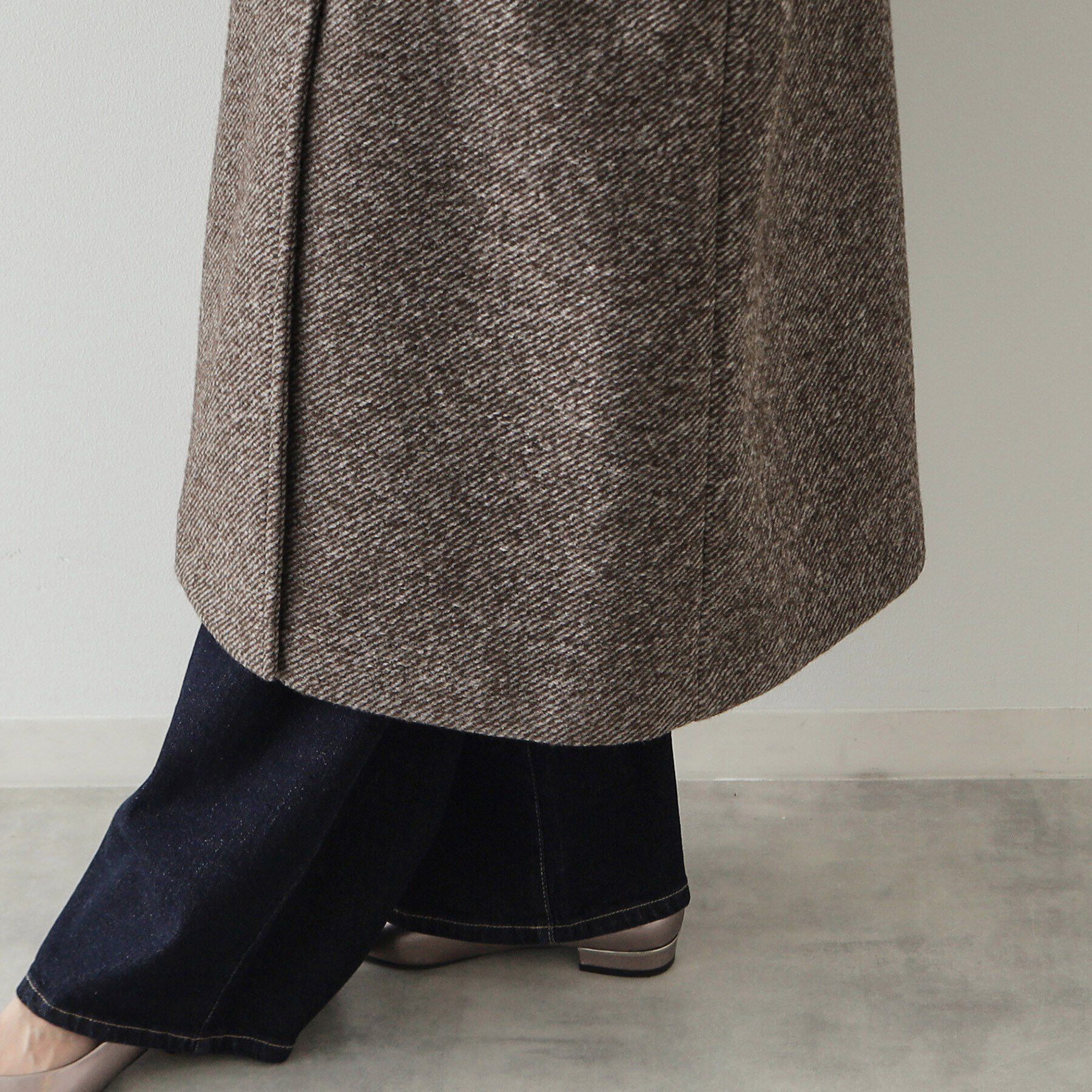 OPAQUE.CLIP「《Oggi掲載》スライバーチェスターコート【洗濯機洗い可】」|チェスターコート|