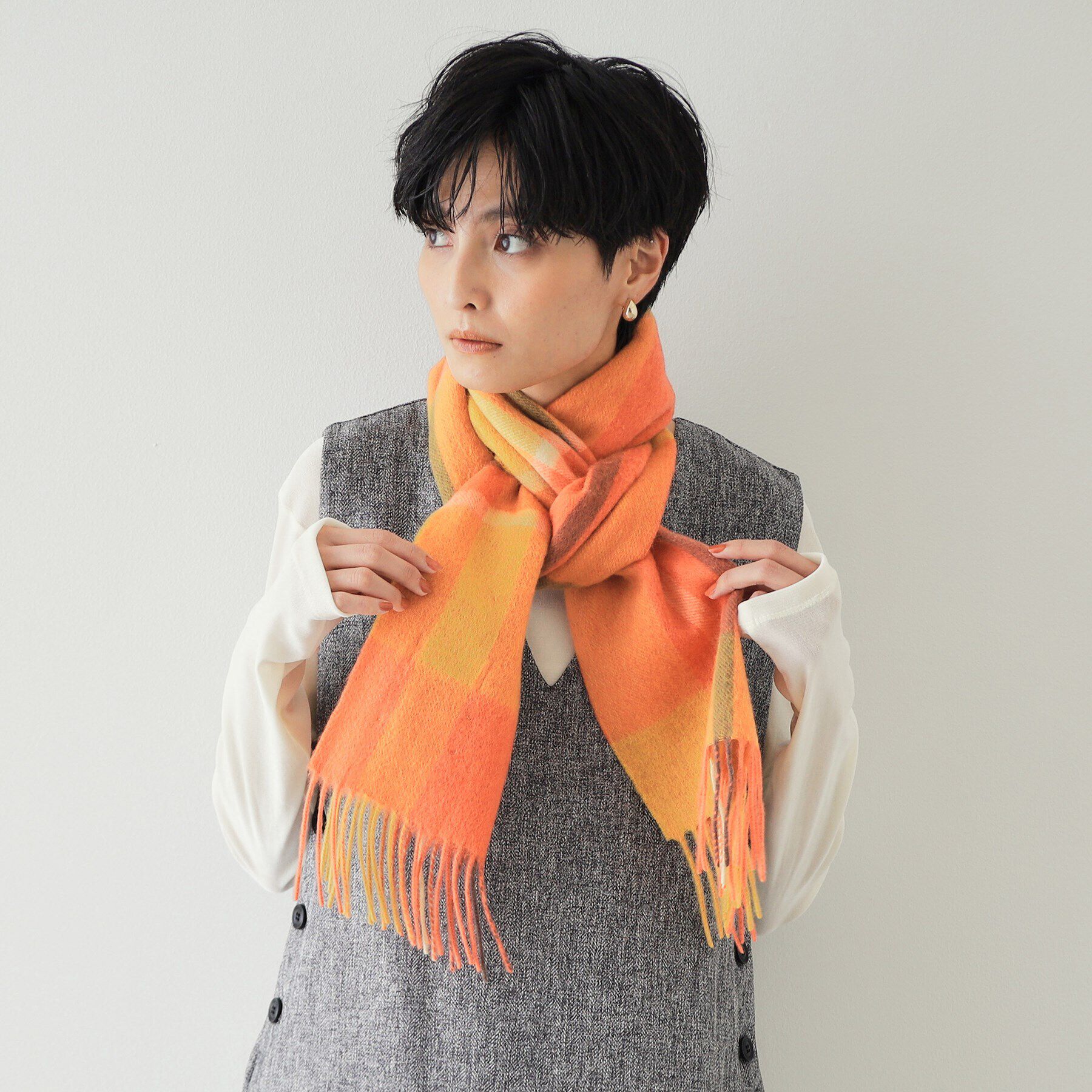 OPAQUE.CLIP「【12color/プチプラ/手洗い対応】ウール100％マフラー」|ストール|