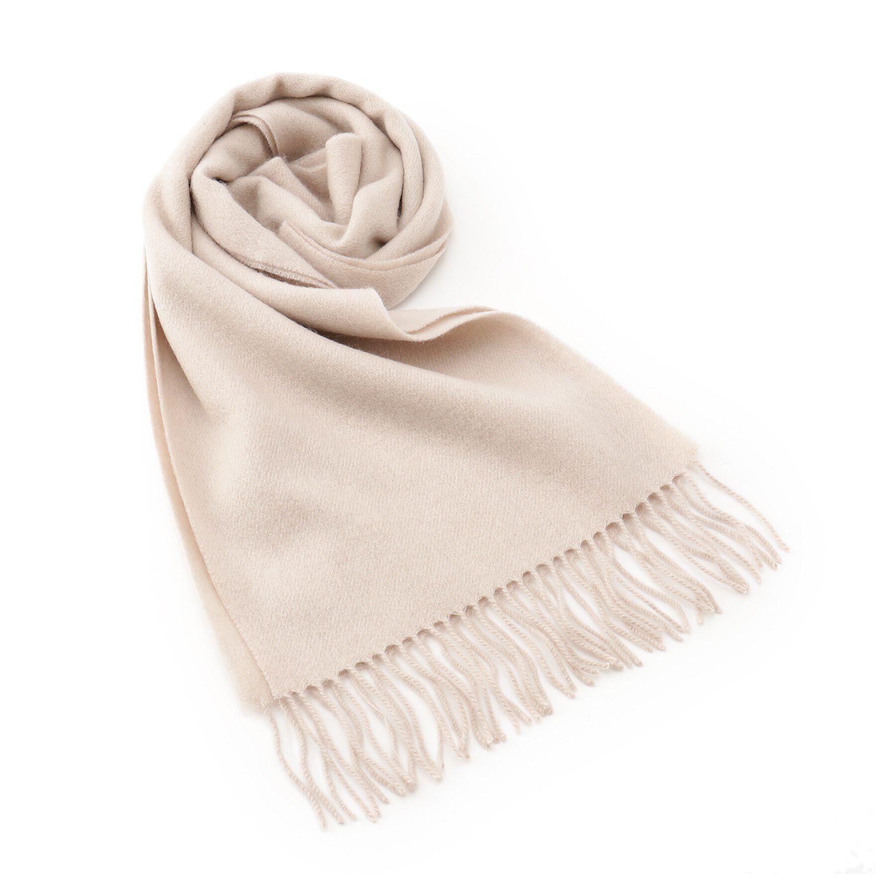 OPAQUE.CLIP「【12color/プチプラ/手洗い対応】ウール100％マフラー」|ストール|グレージュ(050)