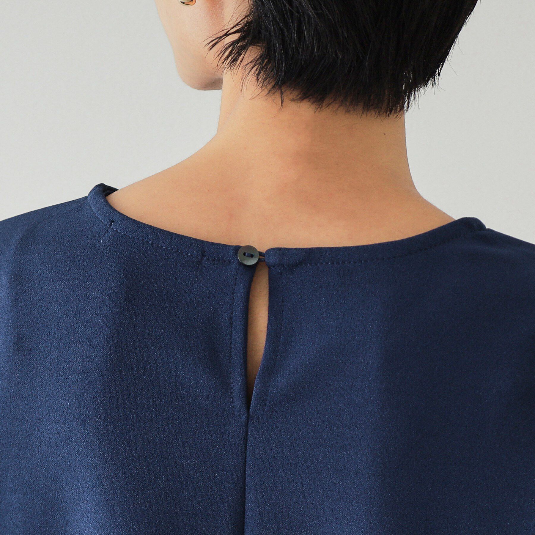 OPAQUE.CLIP「ブリーツドッキング デザイントップス【洗濯機洗い可】」|Tシャツ・カットソー|