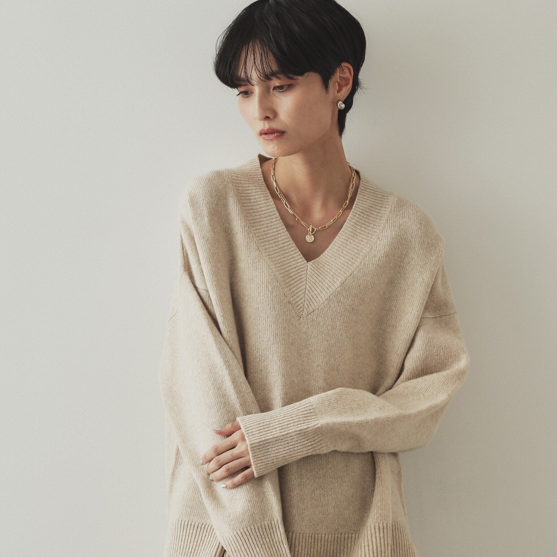 OPAQUE.CLIP「コインチェーン2連ネックレス」|ネックレス|